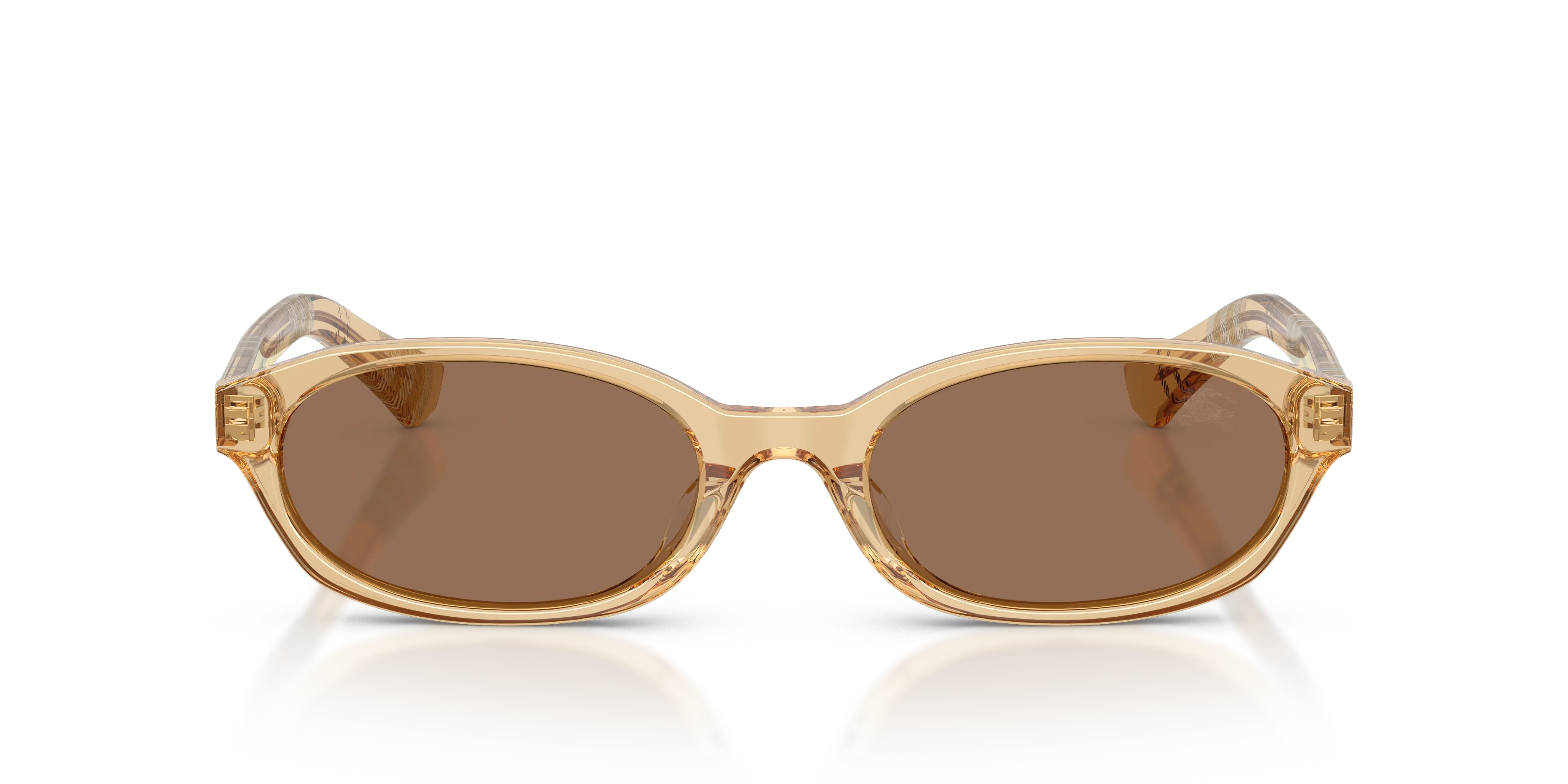 Burberry BE4508D 416773 Occhiali da sole Acetato Giallo Marrone Rotonda Normale - immagine 3