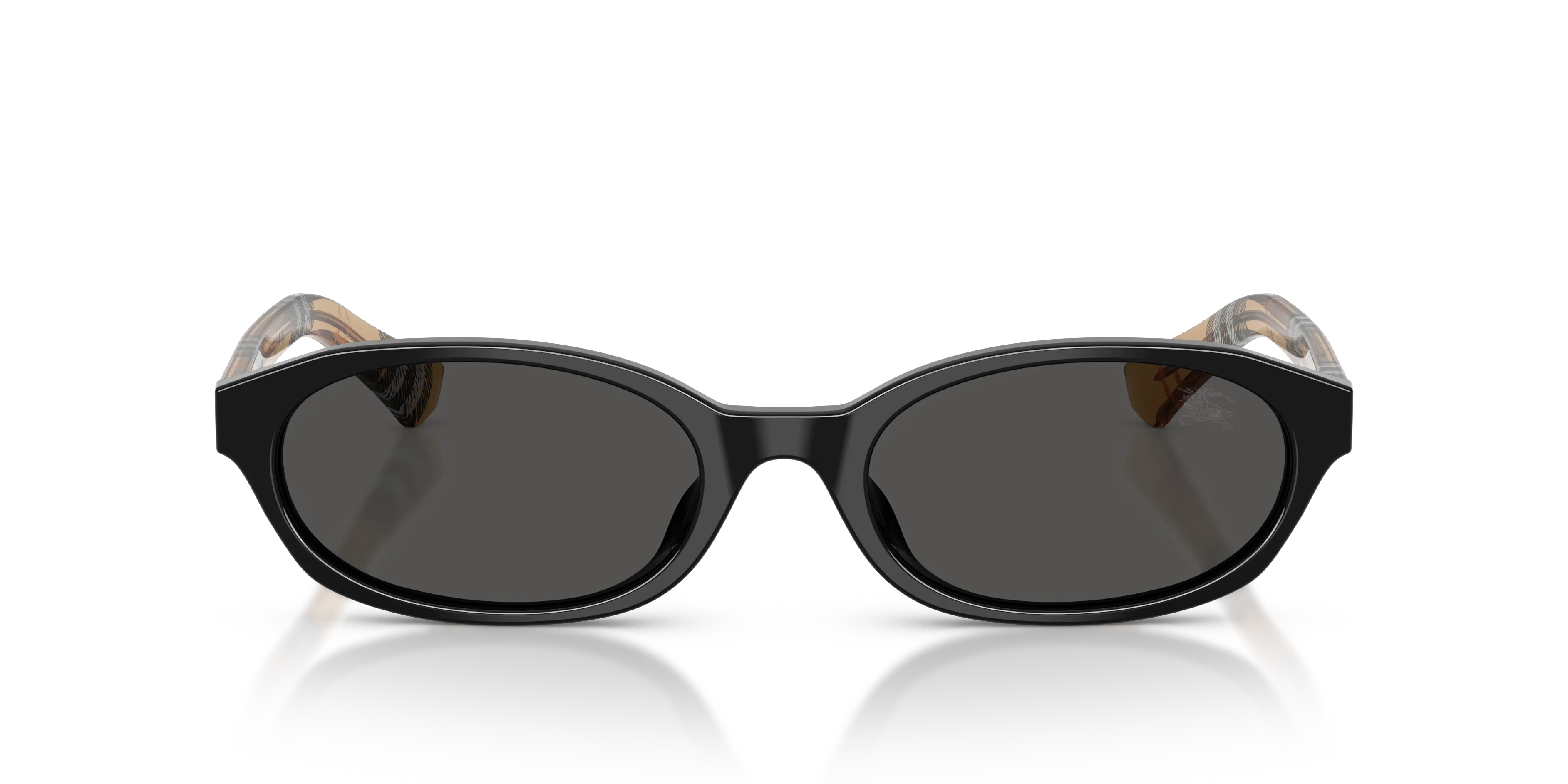 Burberry BE4508D 416187 Occhiali da sole Acetato Nero Grigio Rotonda Normale - immagine 3