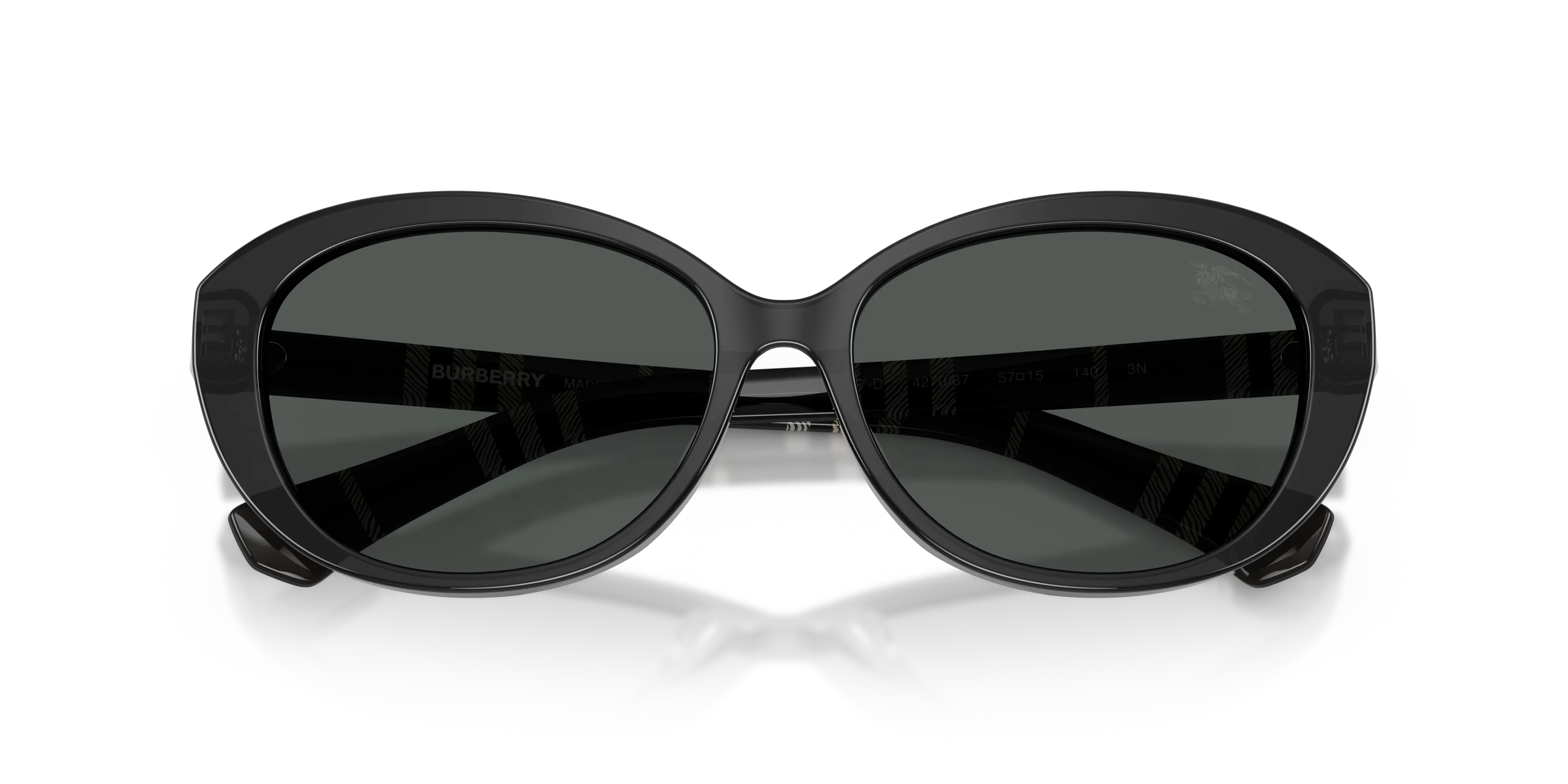 Burberry BE4507D 427087 Occhiali da sole Acetato Grigio Grigio Pillow Normale - immagine 2