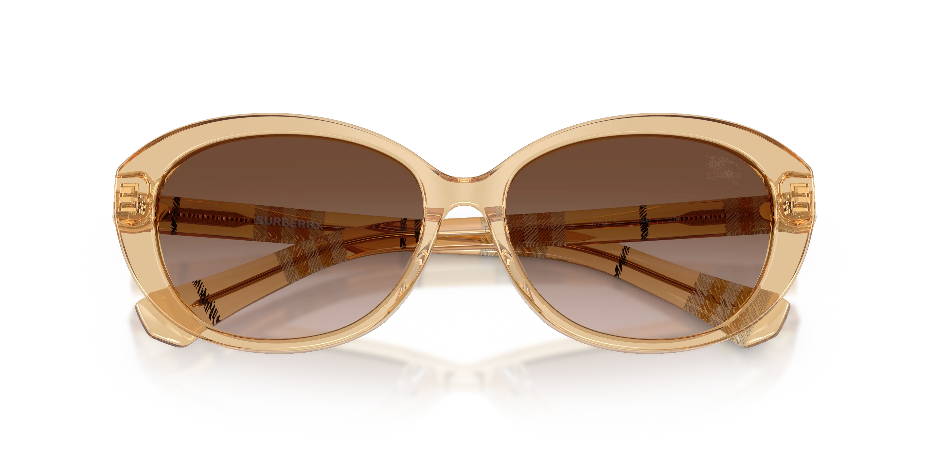 Burberry BE4507D 416713 Occhiali da sole Acetato Giallo Marrone Pillow Normale Sfumato - immagine 2