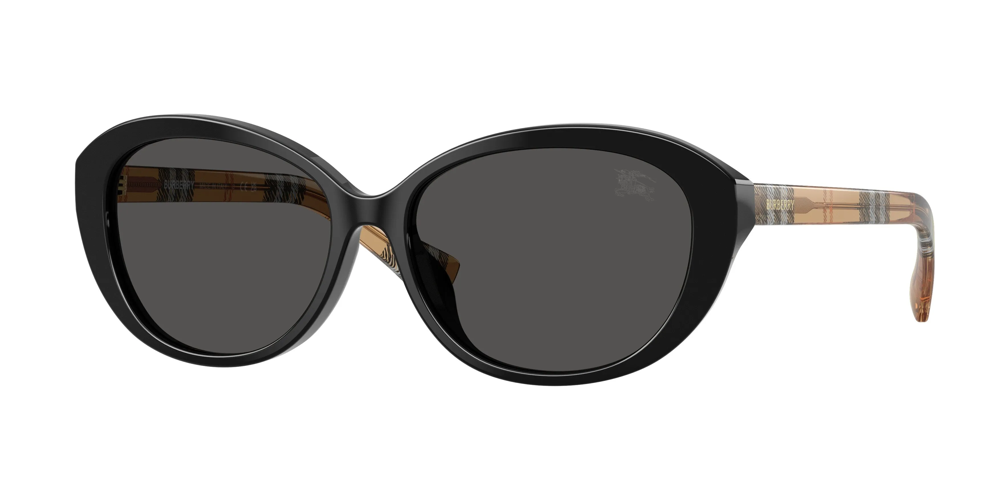 Burberry BE4507D 416187 Occhiali da sole Acetato Nero Grigio Pillow Normale - immagine 1