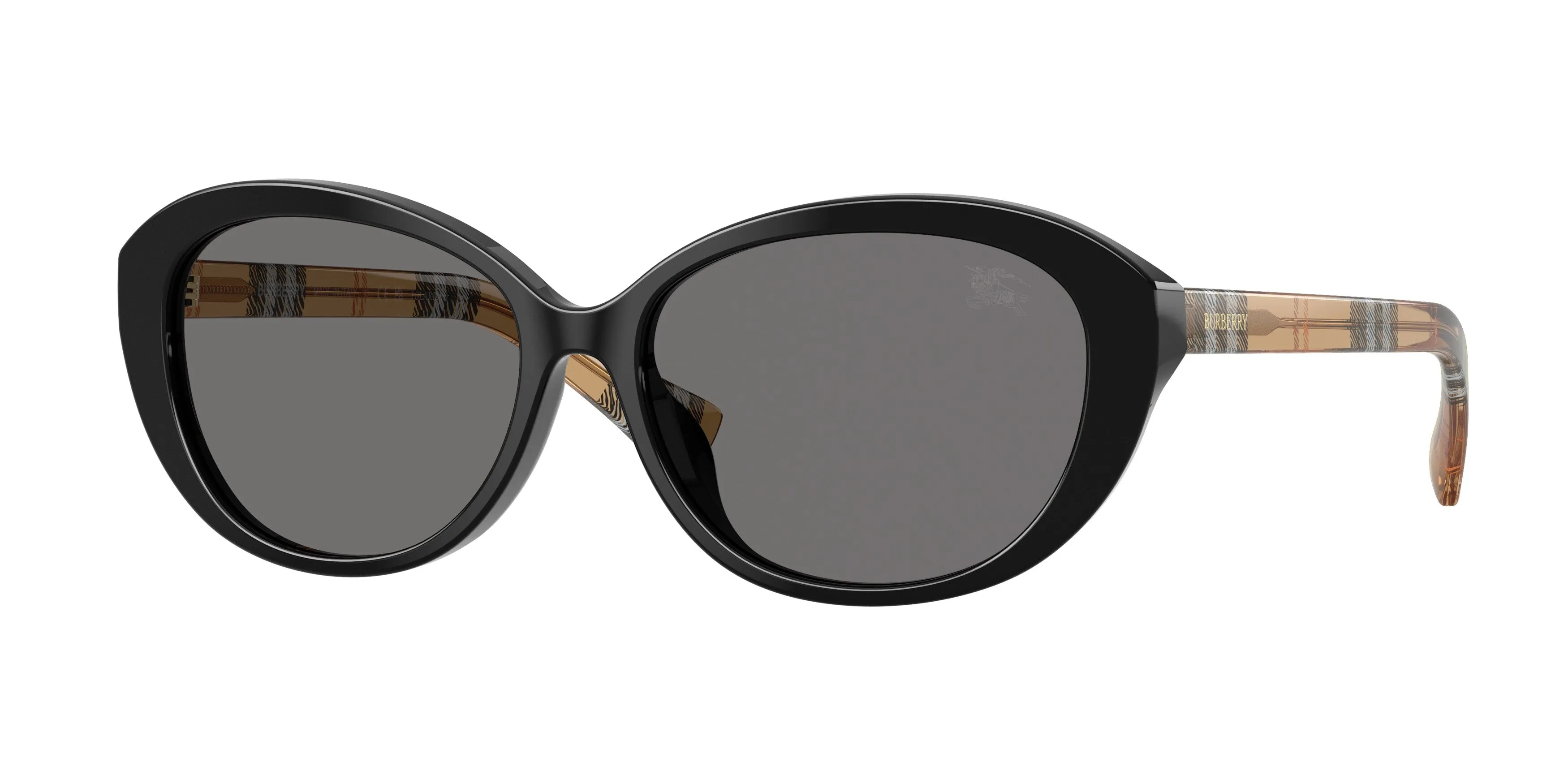 Burberry BE4507D 416181 Occhiali da sole Acetato Nero Grigio Pillow Polarizzata - immagine 1