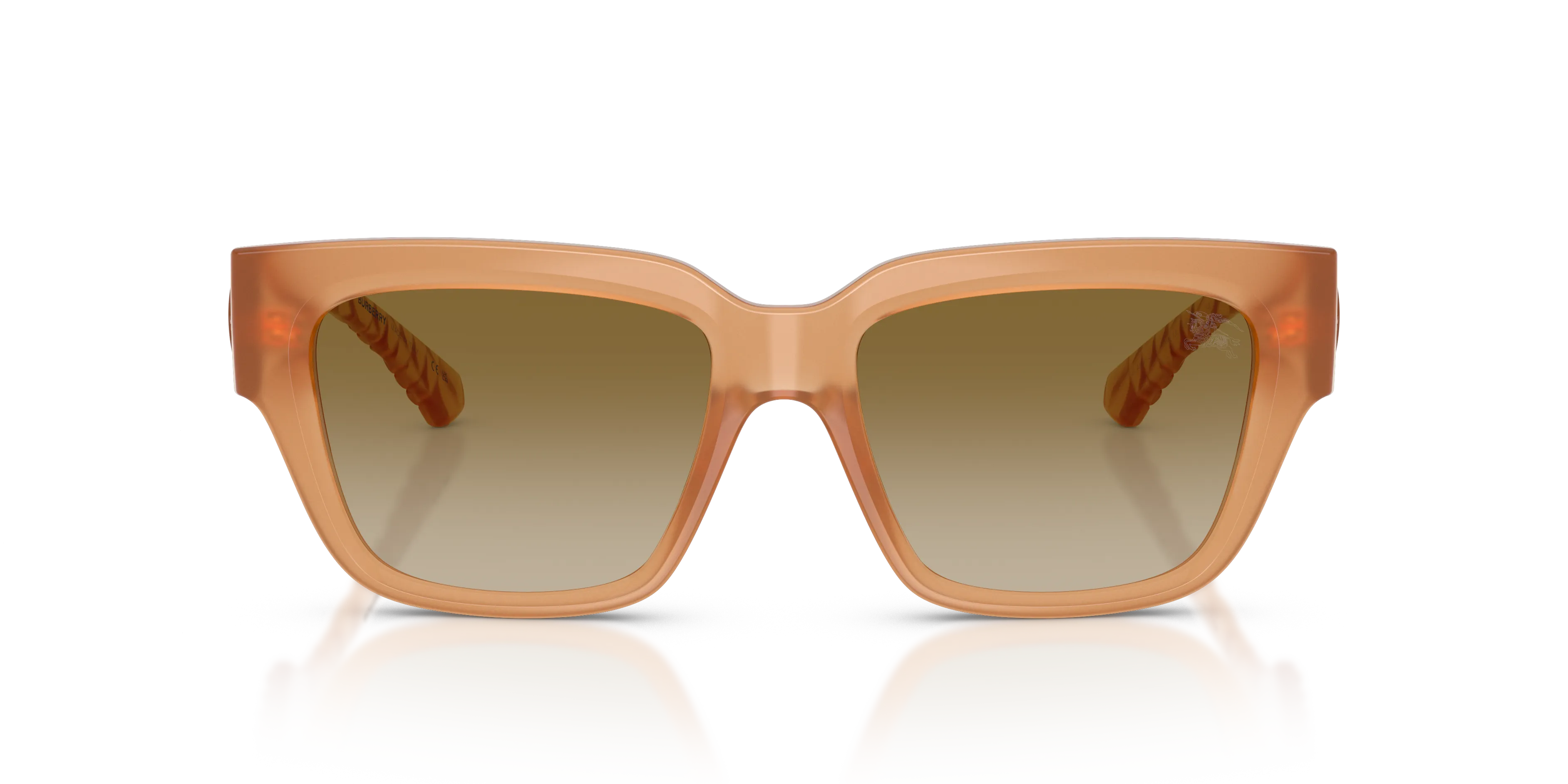 Burberry BE4506U 426613 Occhiali da sole Iniettato Beige Marrone Squadrata Normale Sfumato - immagine 3