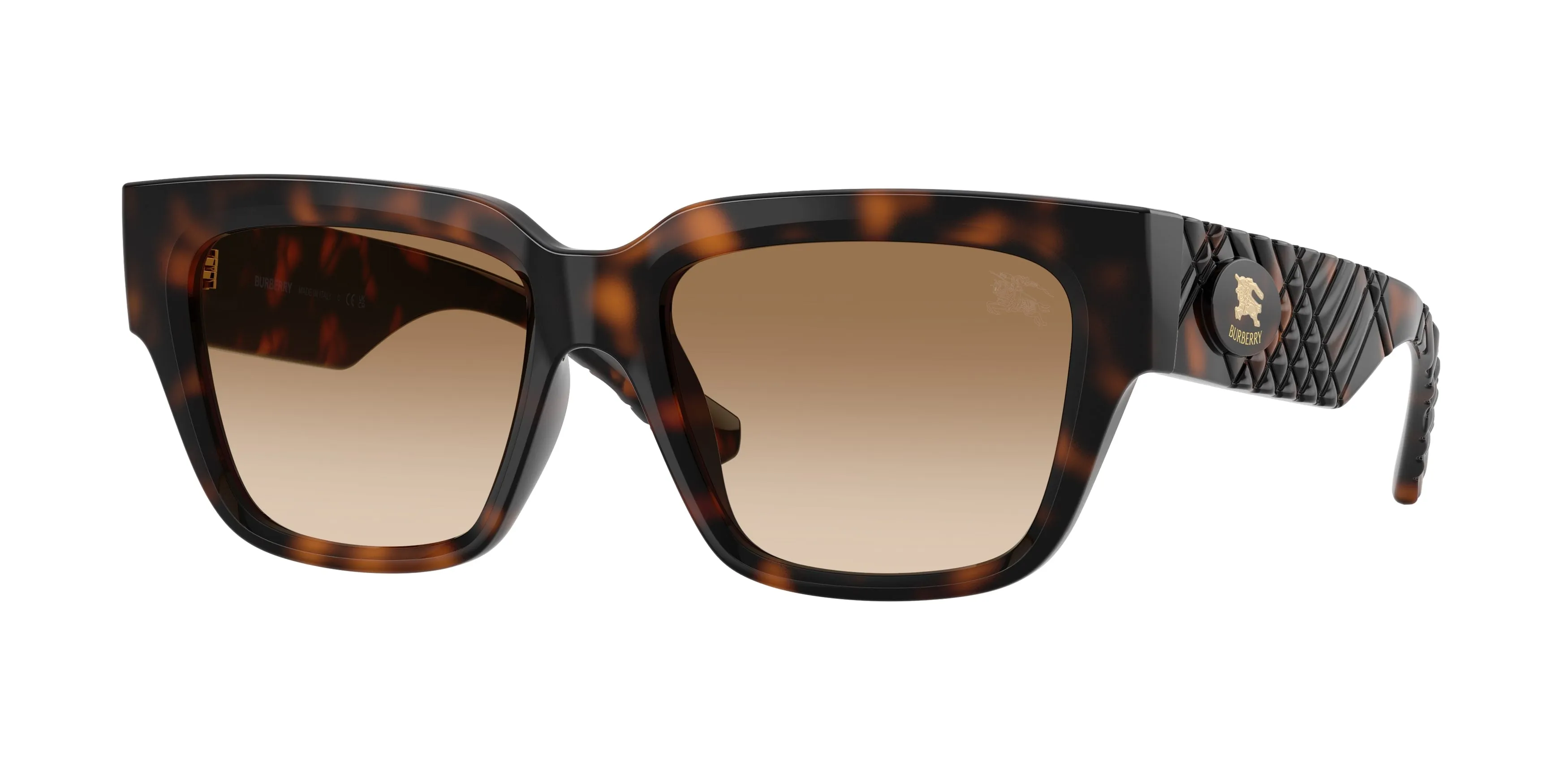 Burberry BE4506U 300289 Occhiali da sole Iniettato Marrone Marrone Squadrata Normale Sfumato - immagine 1