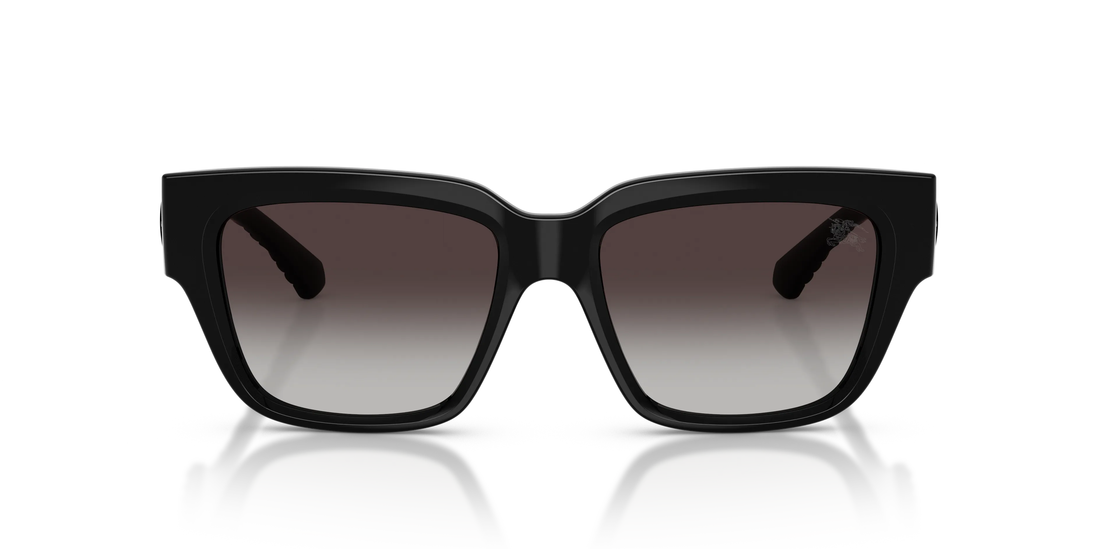 Burberry BE4506U 30018G Occhiali da sole Iniettato Nero Grigio Squadrata Normale Sfumato - immagine 3