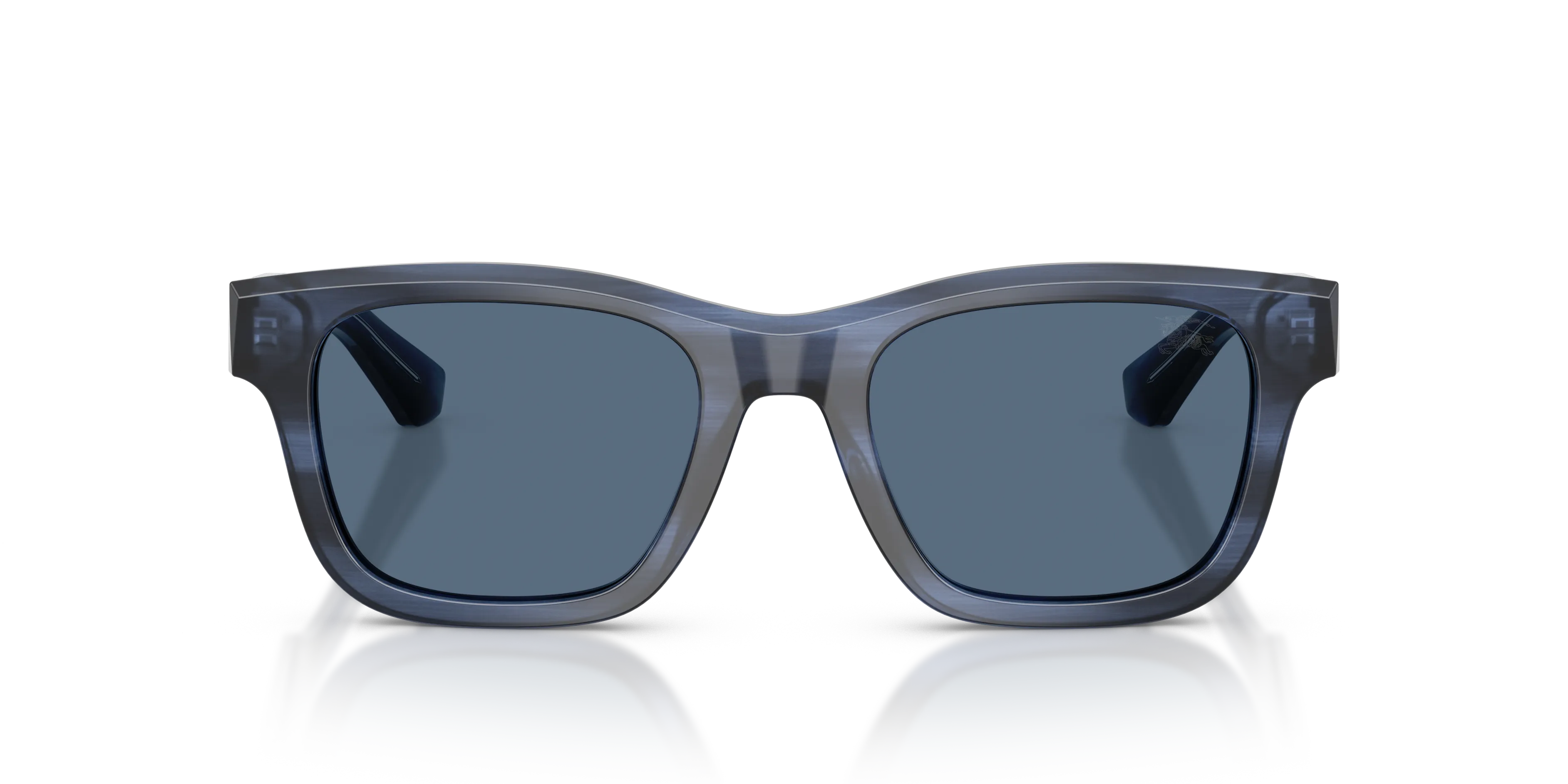Burberry BE4504 425580 Occhiali da sole Acetato Blu Blu Squadrata Normale - immagine 3