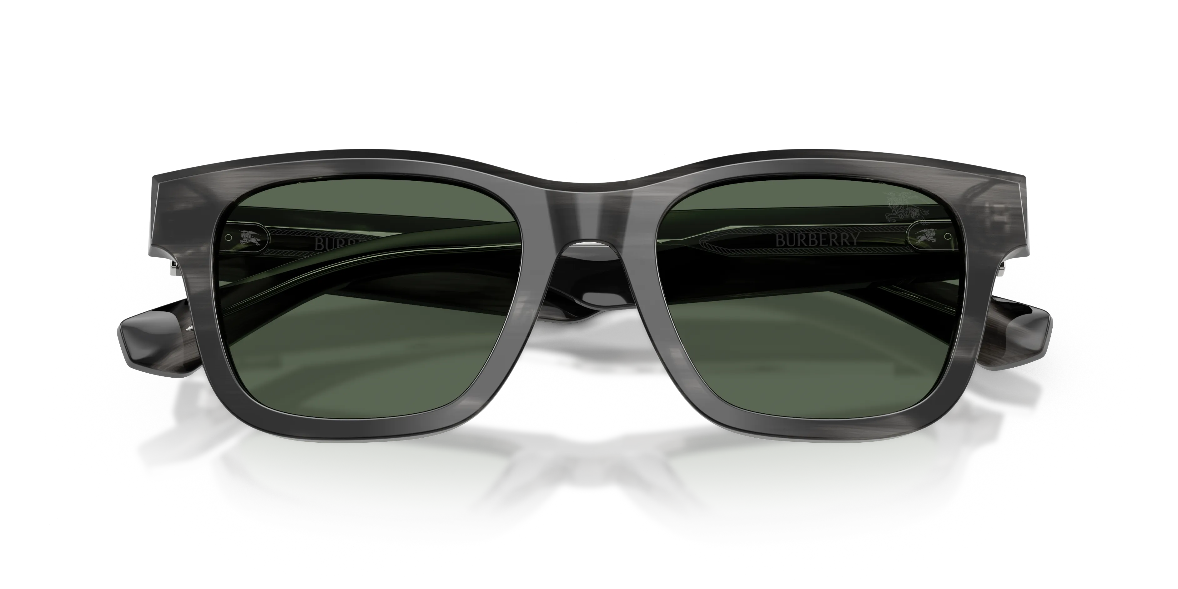 Burberry BE4504 425482 Occhiali da sole Acetato Verde Verde Squadrata Normale - immagine 2