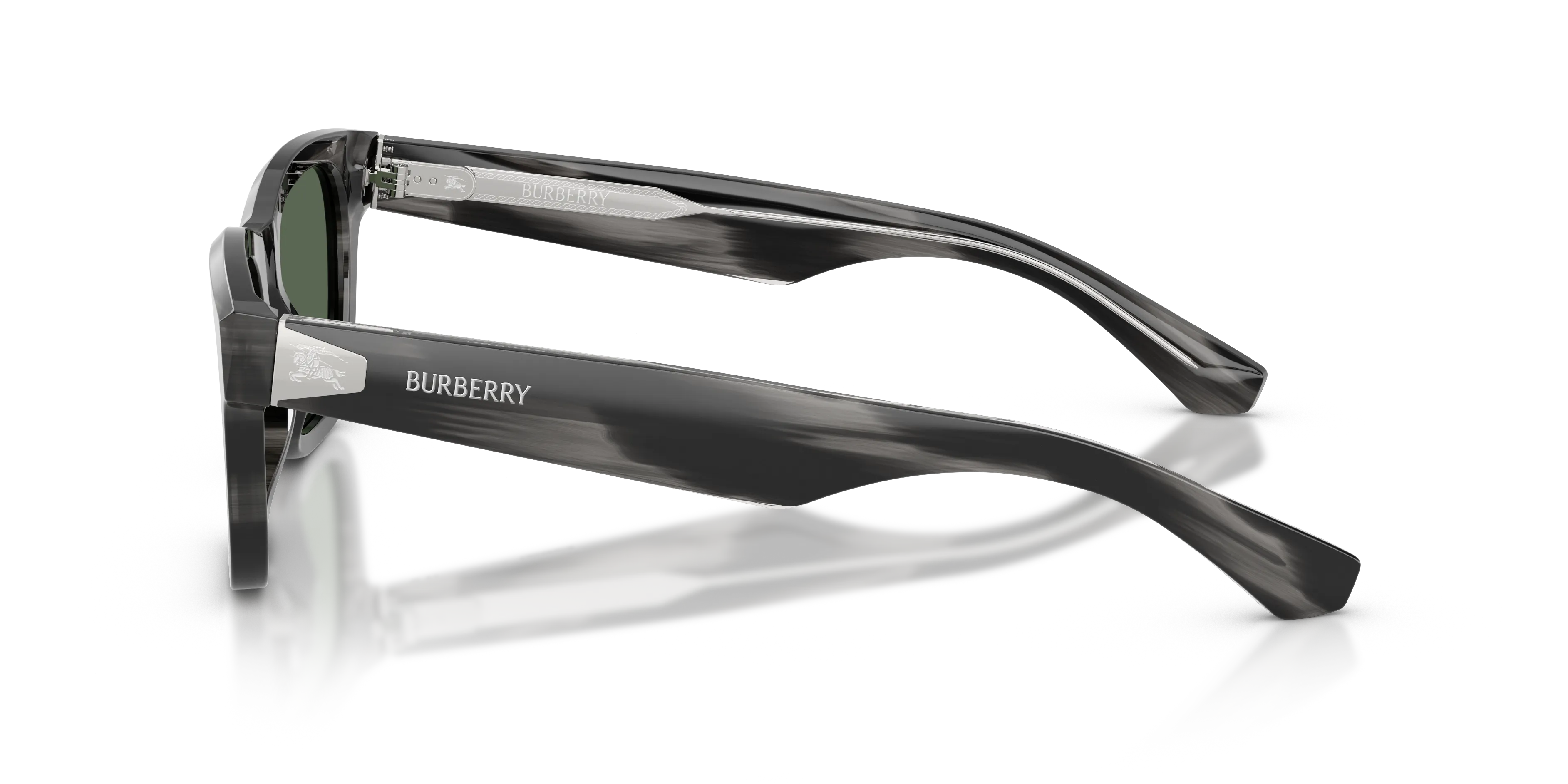 Burberry BE4504 425482 Occhiali da sole Acetato Verde Verde Squadrata Normale - immagine 4