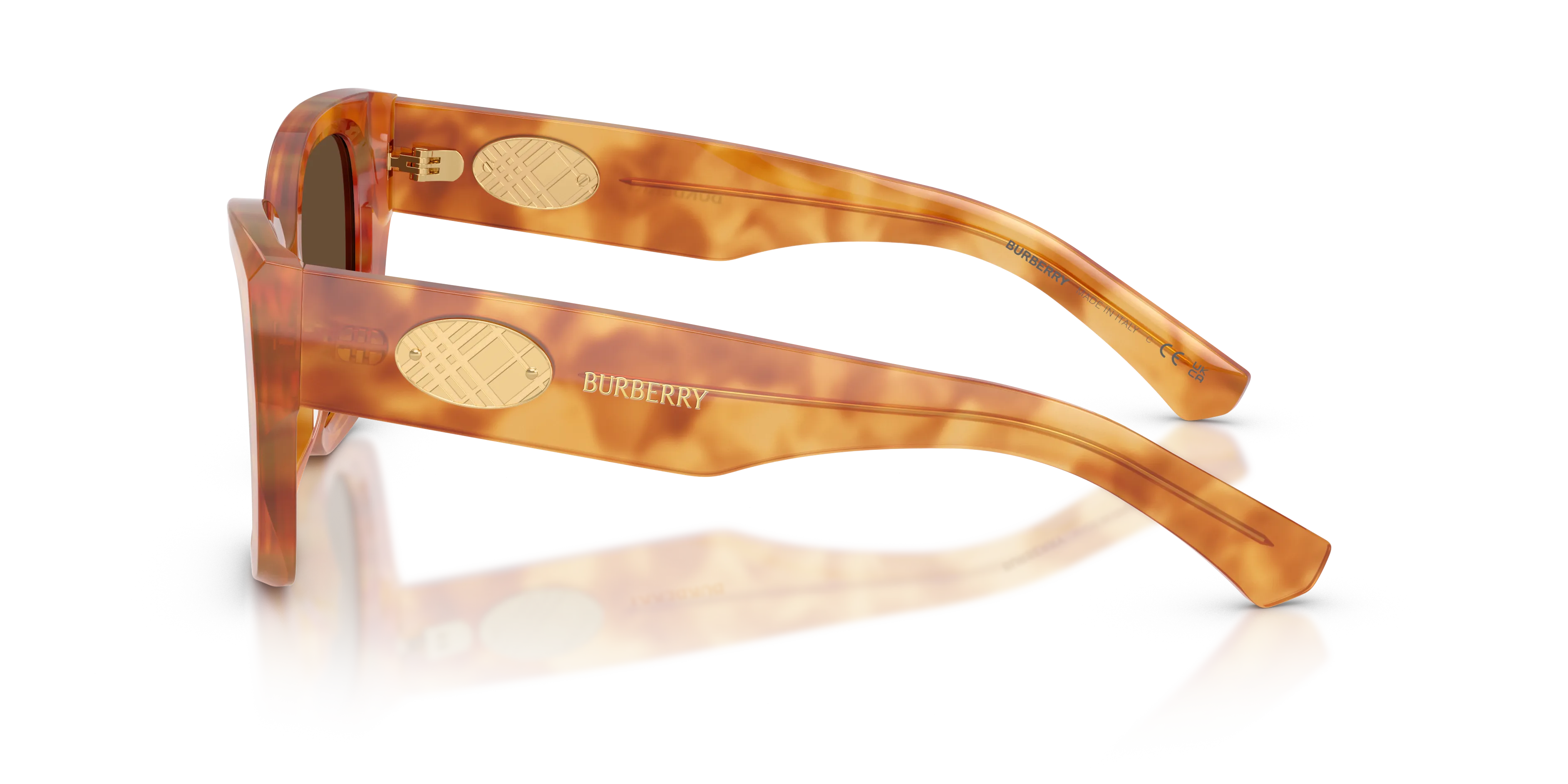 Burberry BE4503 425673 Occhiali da sole Acetato Tartaruga Marrone Cat Eye Normale - immagine 4
