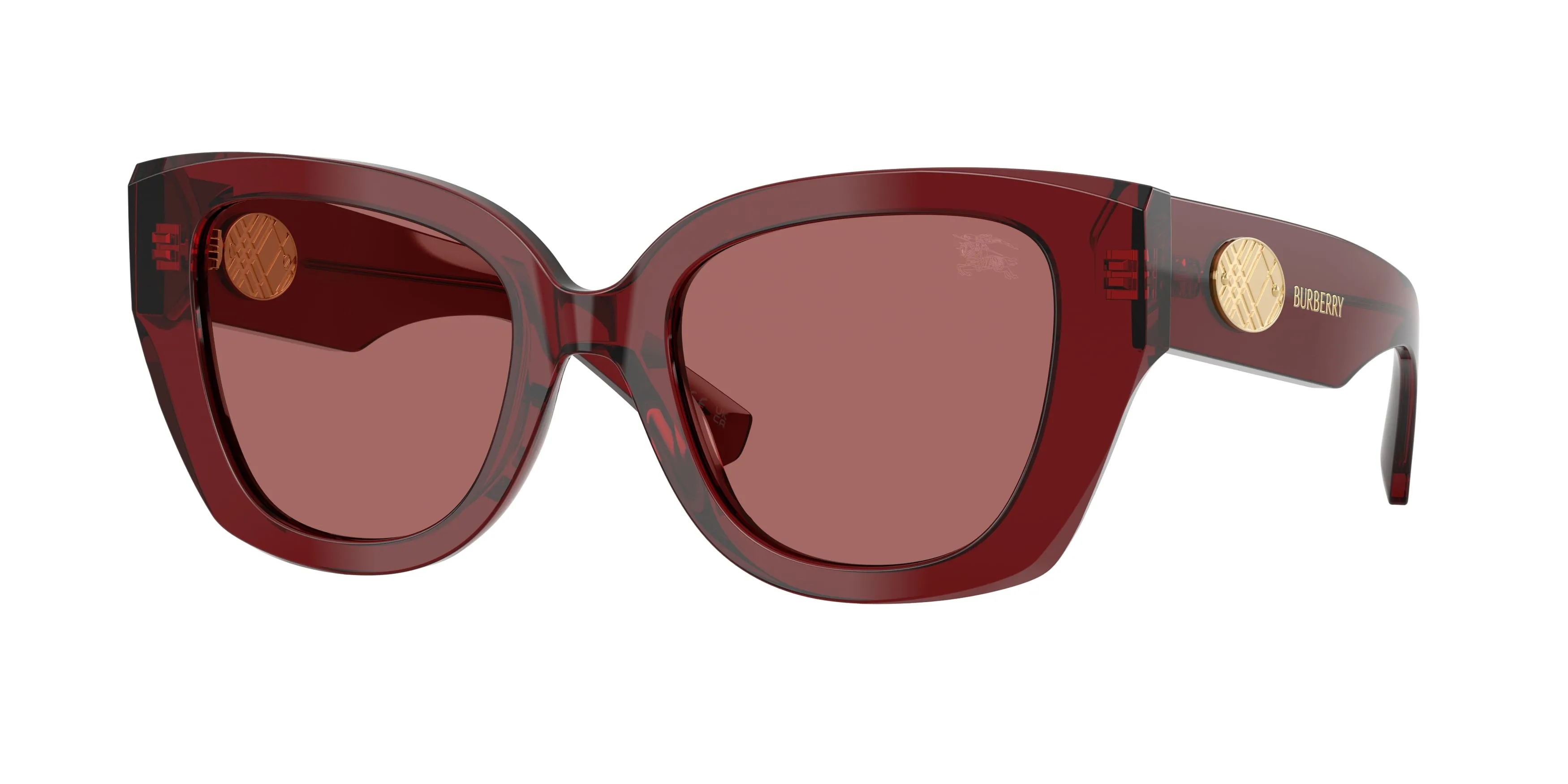 Burberry BE4503 419269 Occhiali da sole Acetato Rosso Viola Cat Eye Normale - immagine 1