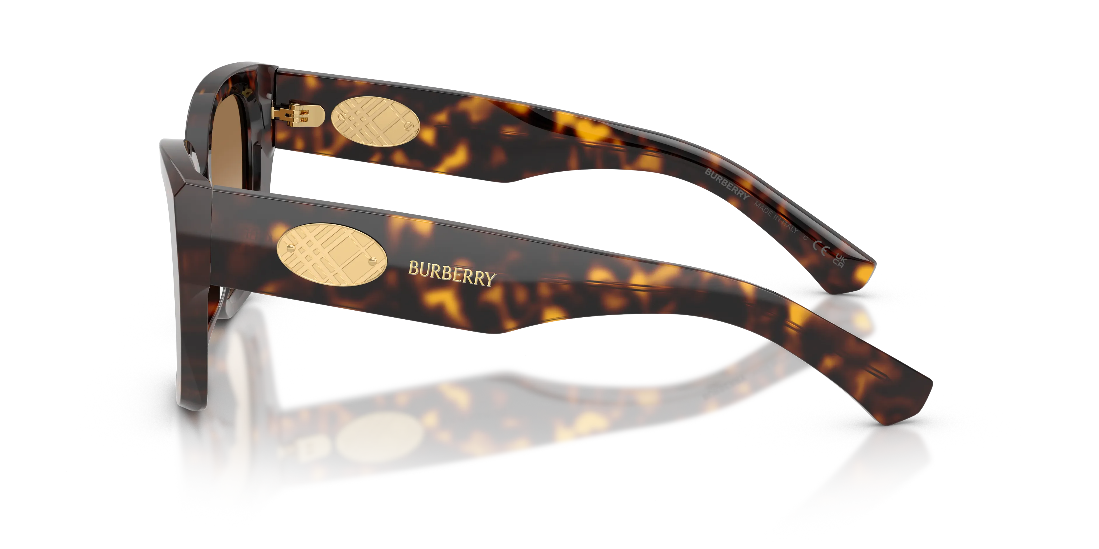 Burberry BE4503 300289 Occhiali da sole Acetato Marrone Marrone Cat Eye Normale Sfumato - immagine 4