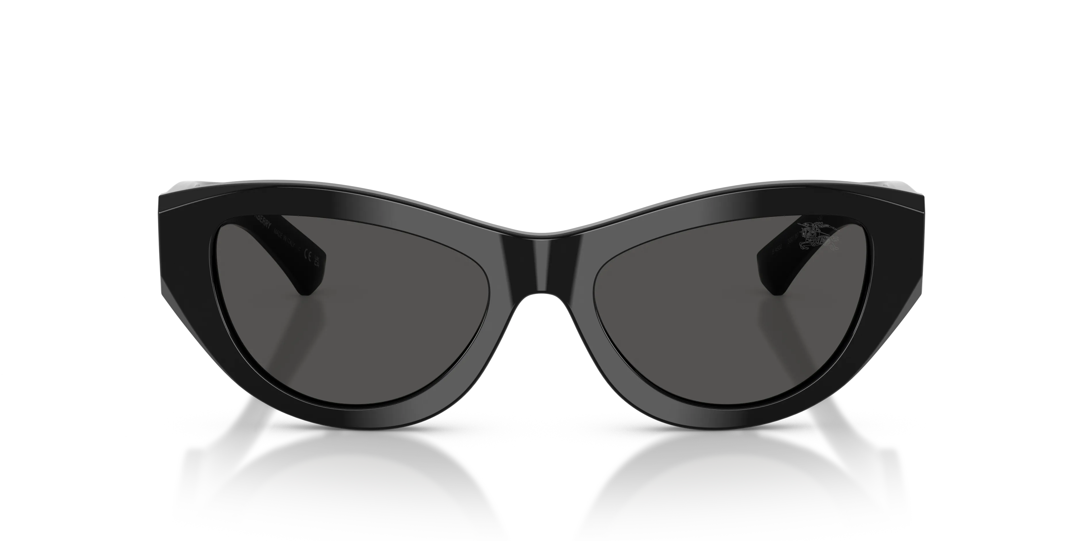 Burberry BE4502 300187 Occhiali da sole Acetato Nero Grigio Cat Eye Normale - immagine 3
