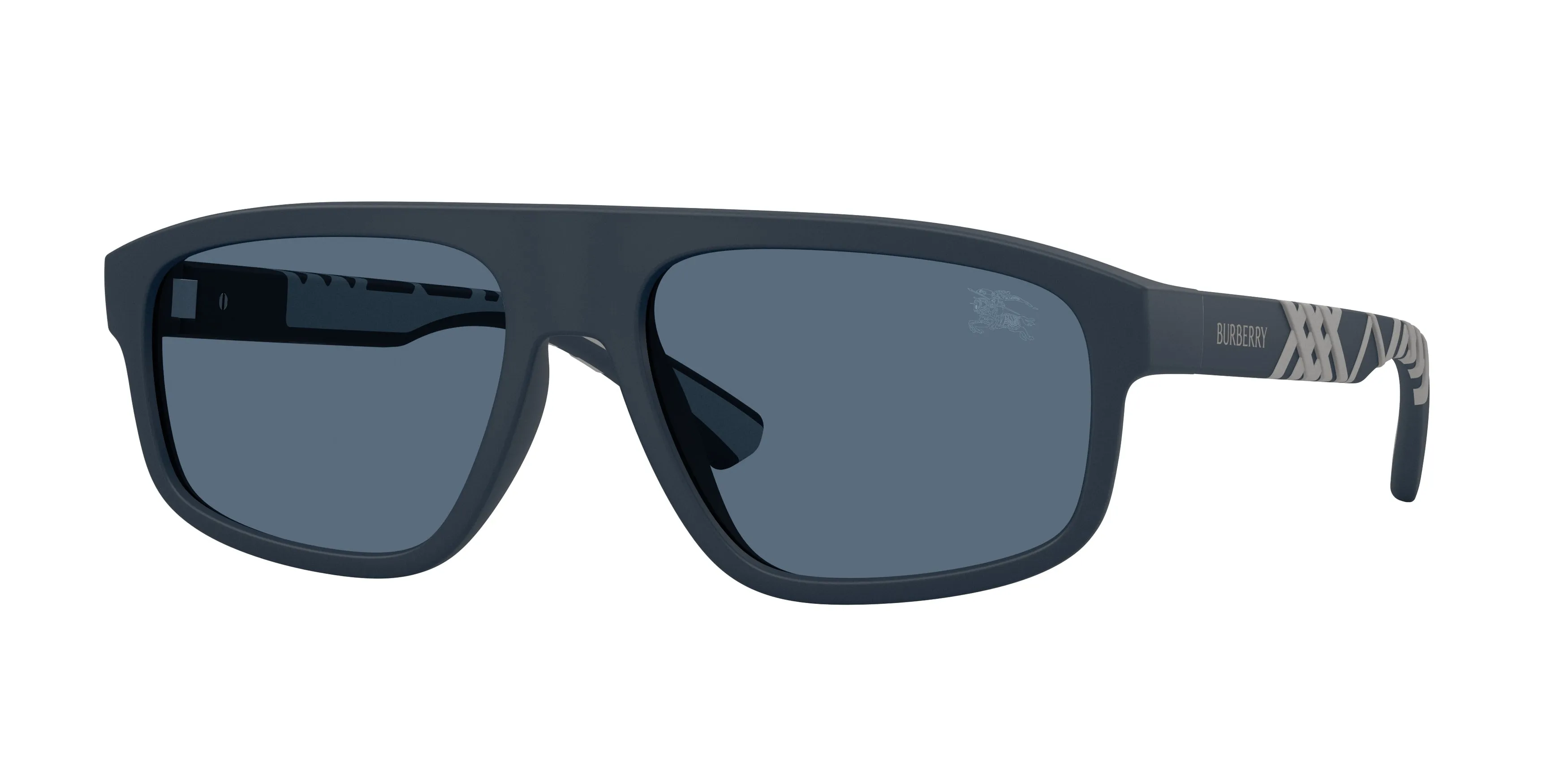 Burberry BE4501U 426180 Occhiali da sole Iniettato Blu Blu Squadrata Normale - immagine 1