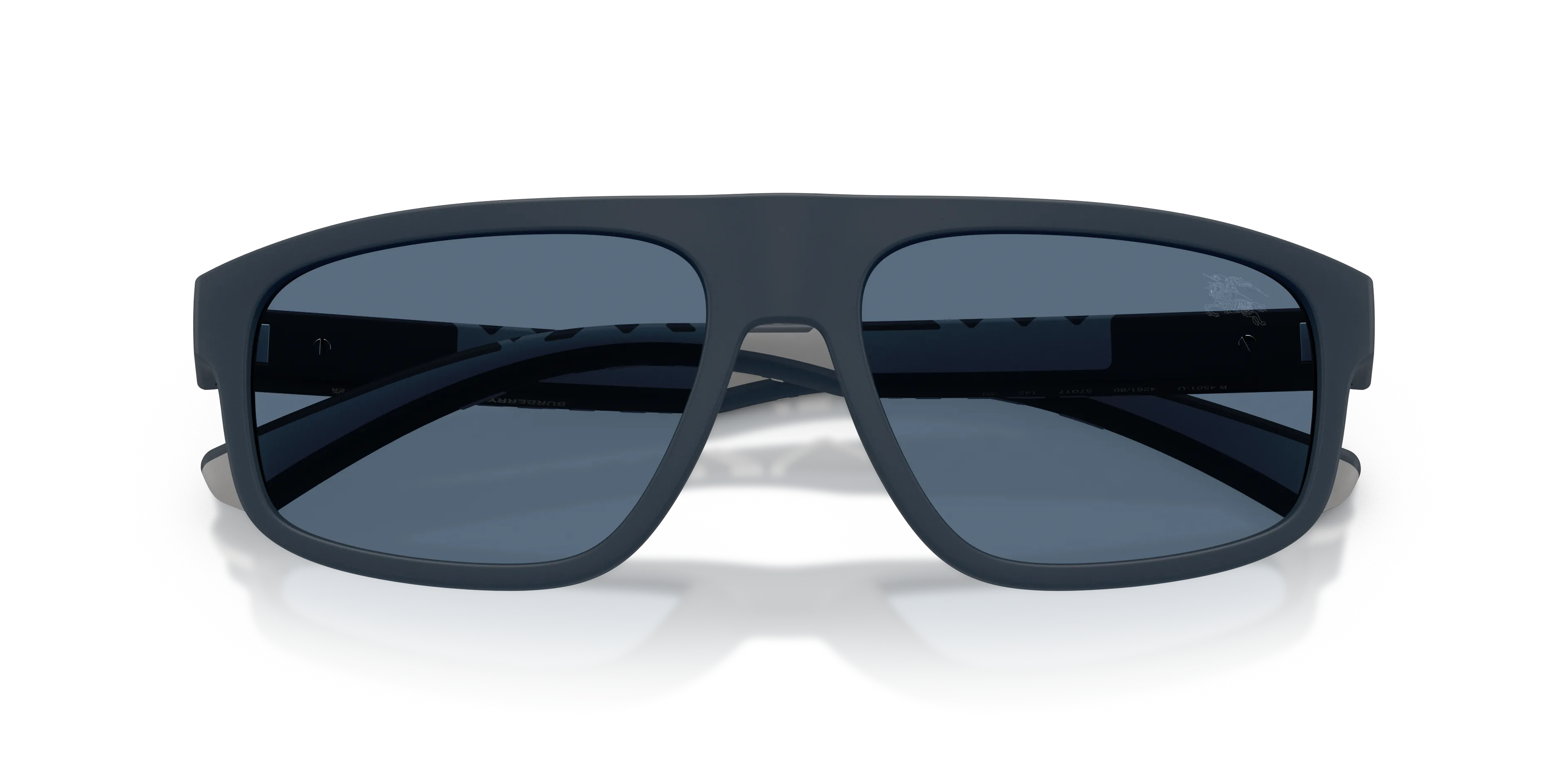 Burberry BE4501U 426180 Occhiali da sole Iniettato Blu Blu Squadrata Normale - immagine 2