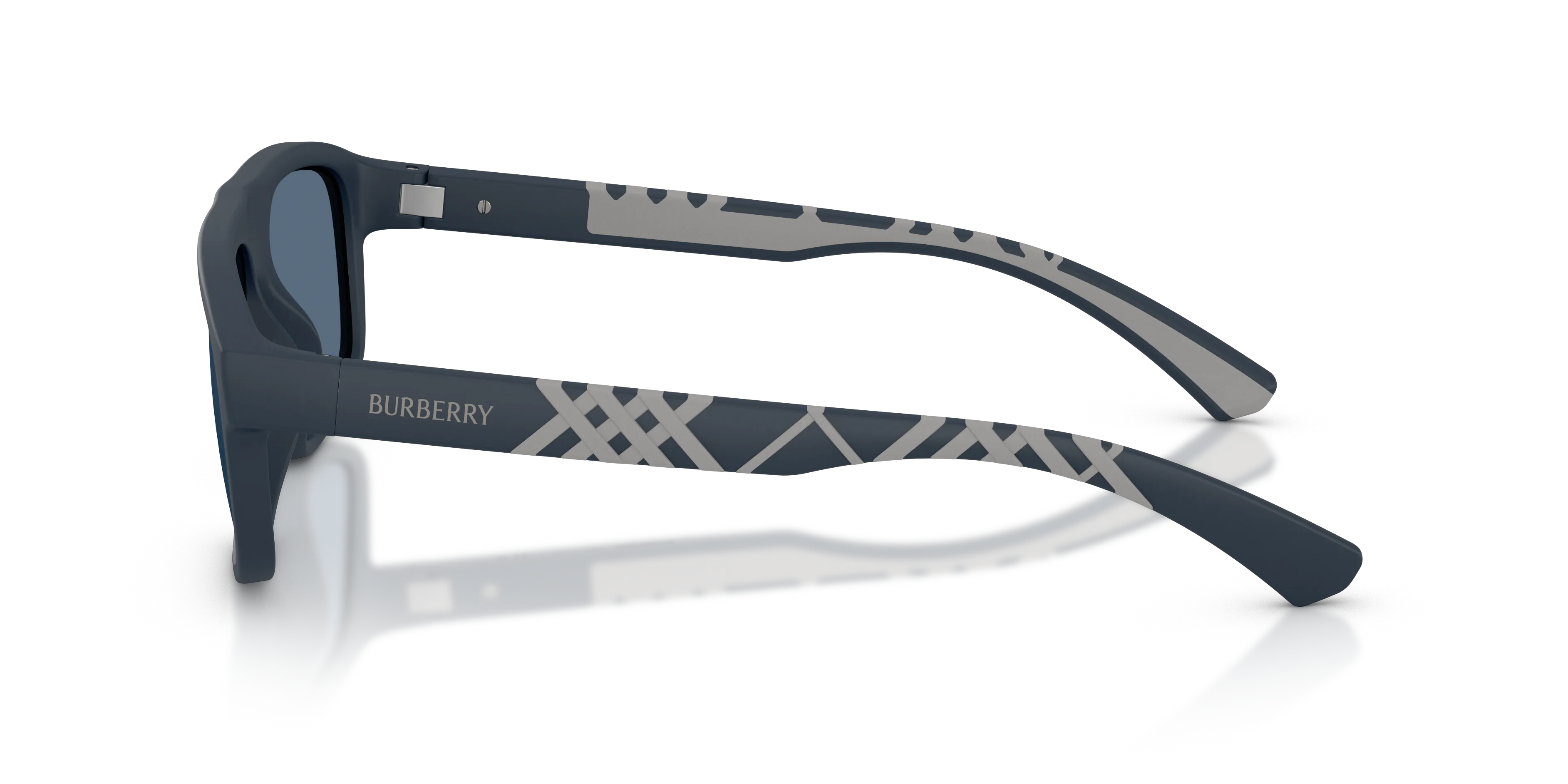 Burberry BE4501U 426180 Occhiali da sole Iniettato Blu Blu Squadrata Normale - immagine 4