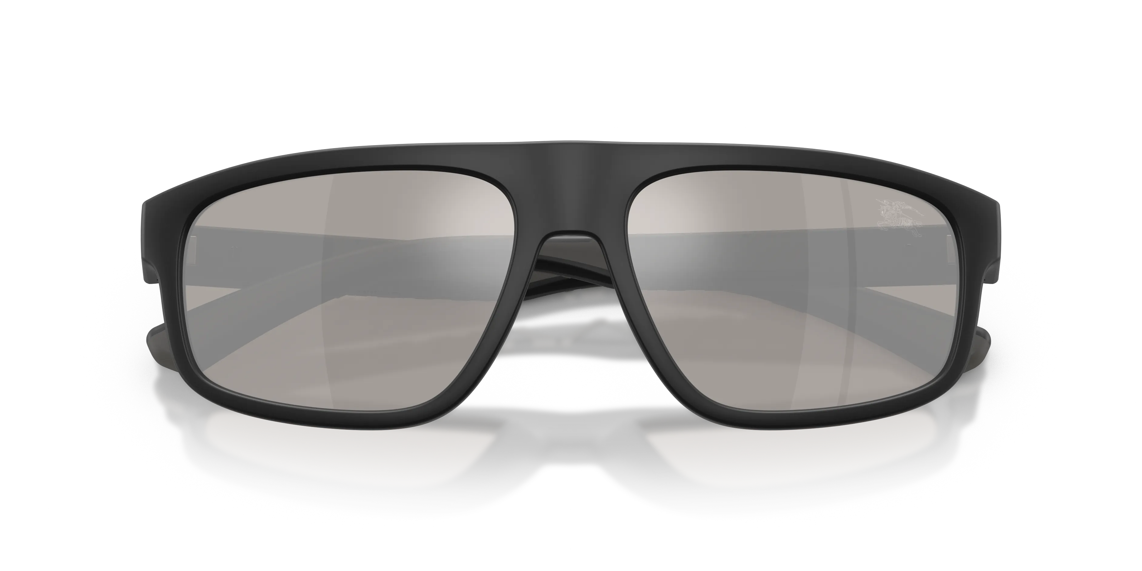 Burberry BE4501U 42606G Occhiali da sole Iniettato Nero Grigio Squadrata Specchiate - immagine 2