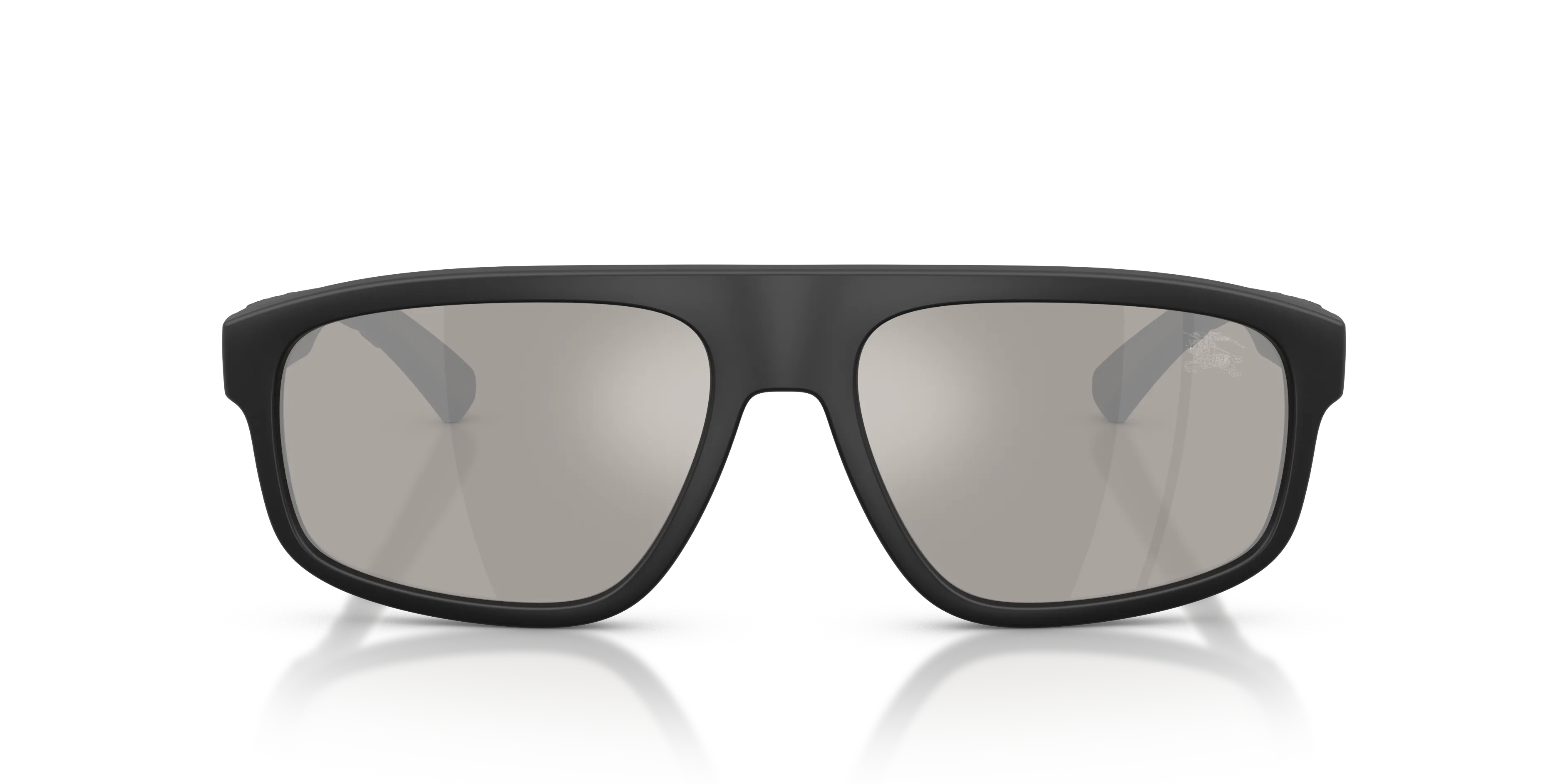 Burberry BE4501U 42606G Occhiali da sole Iniettato Nero Grigio Squadrata Specchiate - immagine 3