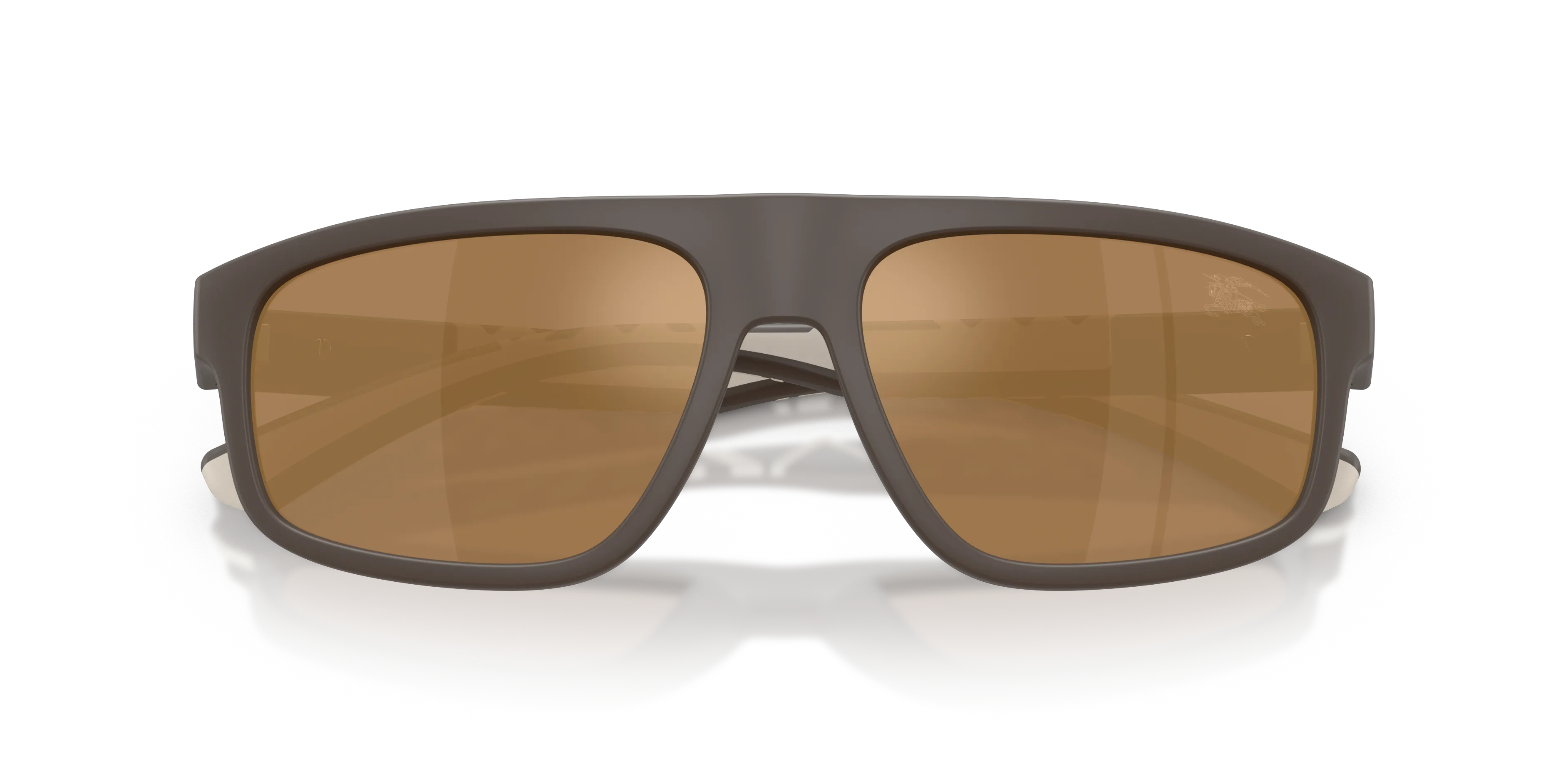 Burberry BE4501U 4234F9 Occhiali da sole Iniettato Marrone Marrone Squadrata Specchiate - immagine 2
