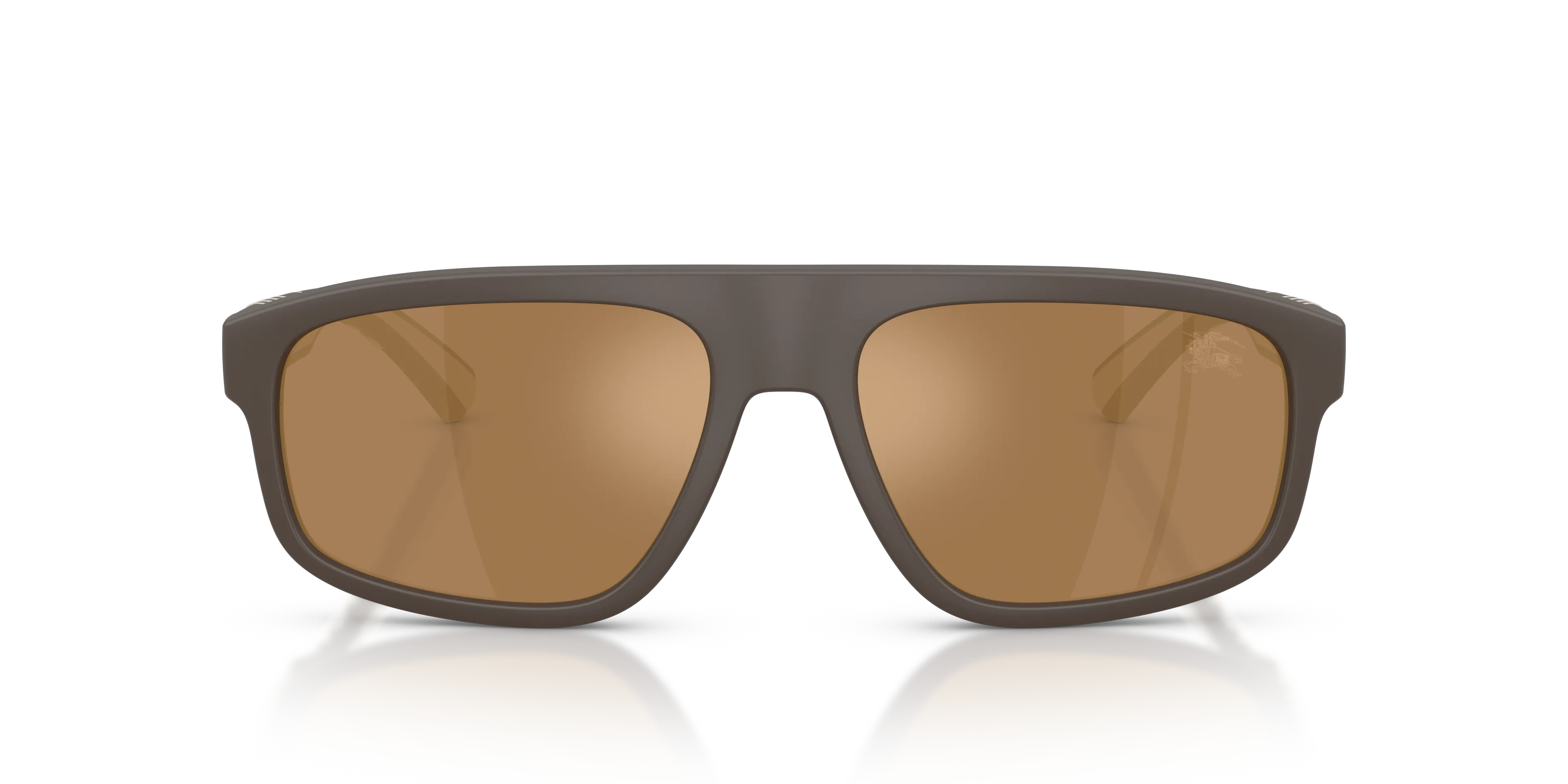 Burberry BE4501U 4234F9 Occhiali da sole Iniettato Marrone Marrone Squadrata Specchiate - immagine 3
