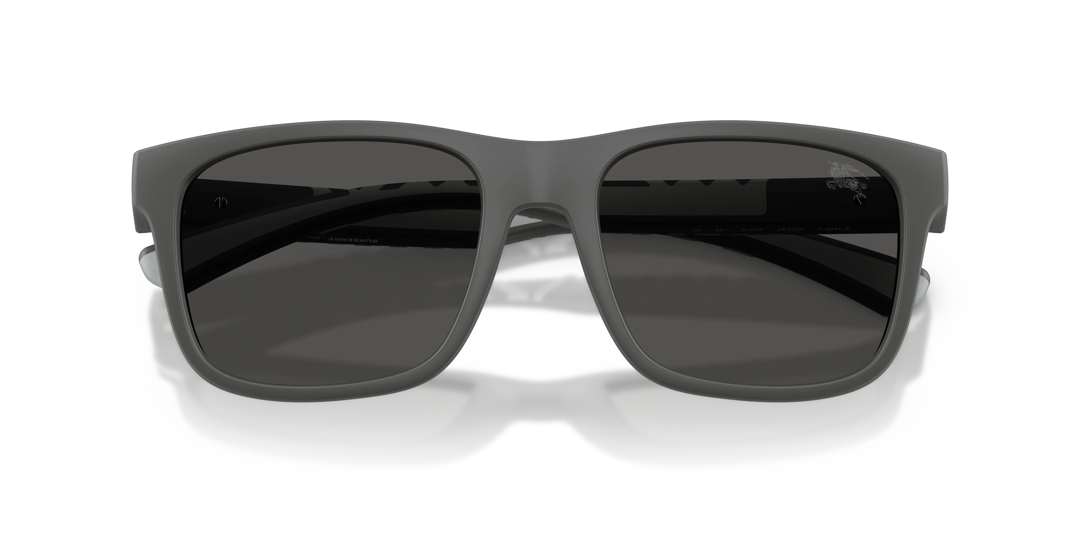Burberry BE4499U 426487 Occhiali da sole Iniettato Grigio Grigio Squadrata Normale - immagine 2