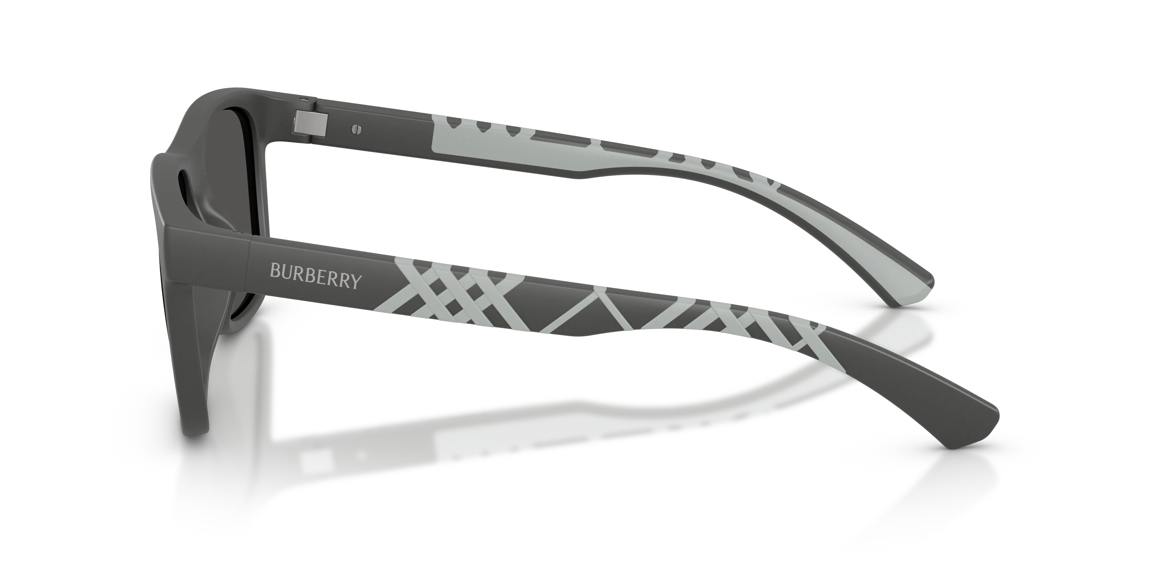 Burberry BE4499U 426487 Occhiali da sole Iniettato Grigio Grigio Squadrata Normale - immagine 4