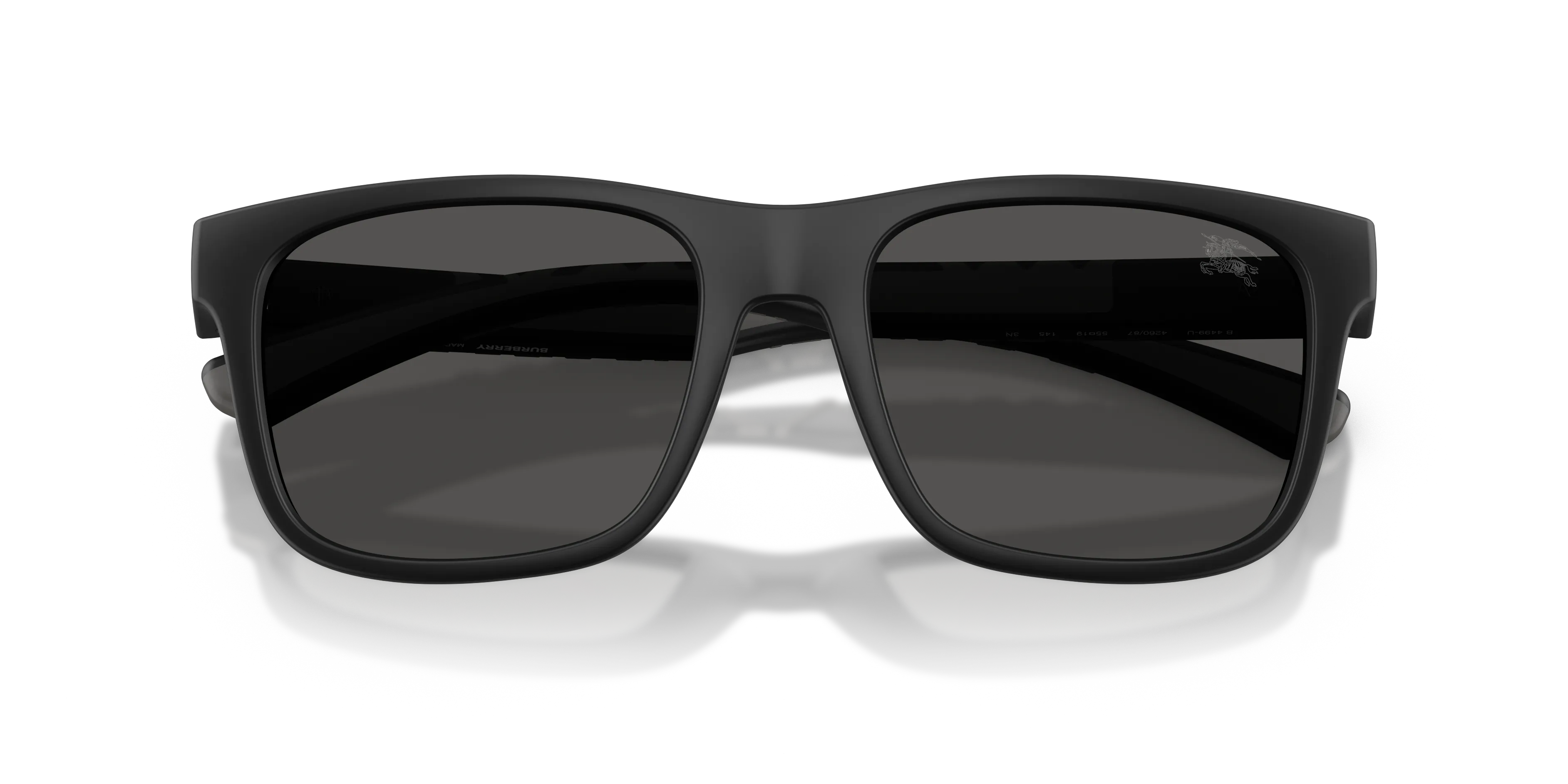 Burberry BE4499U 426087 Occhiali da sole Iniettato Nero Grigio Squadrata Normale - immagine 2