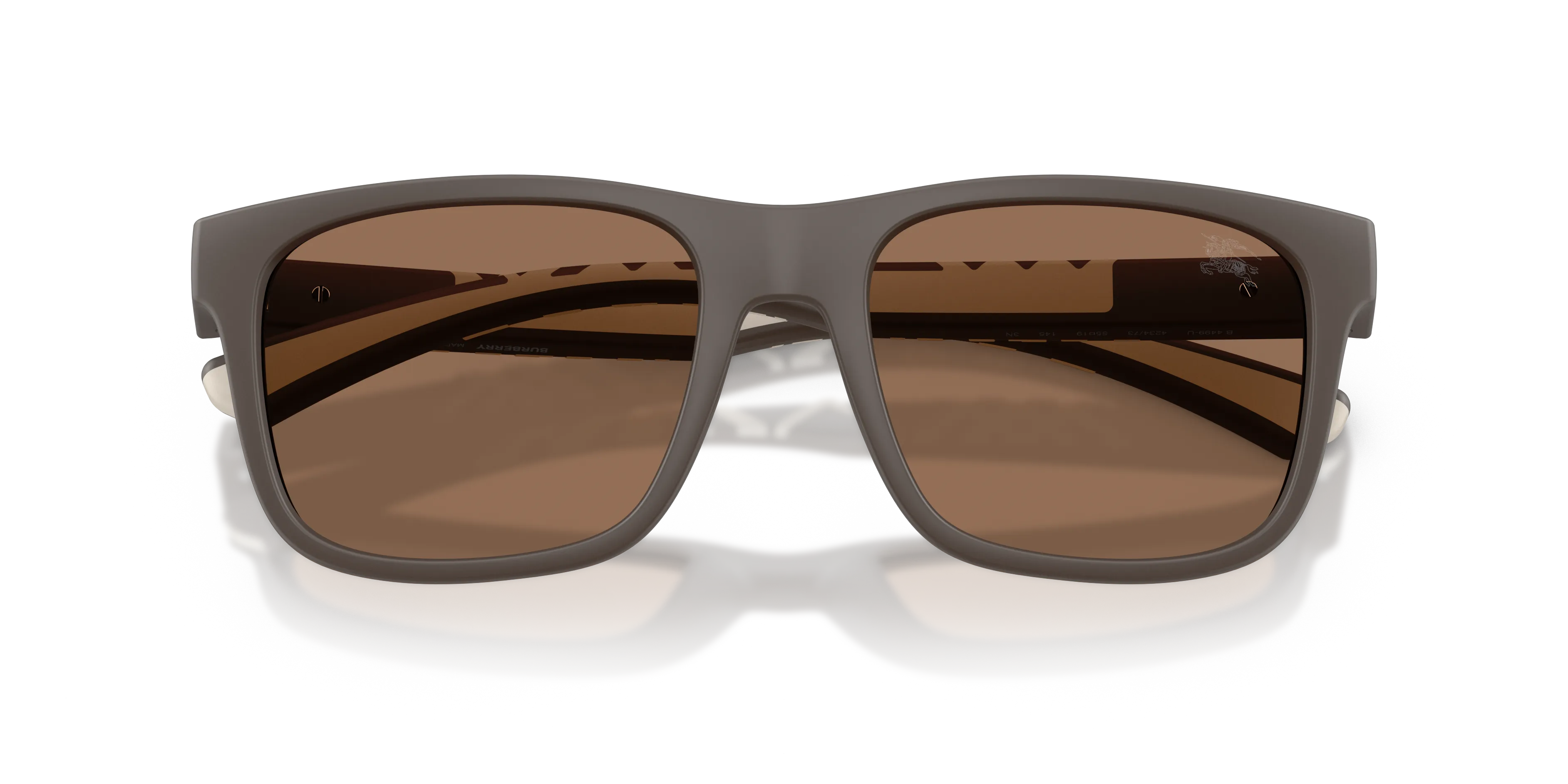 Burberry BE4499U 423473 Occhiali da sole Iniettato Marrone Marrone Squadrata Normale - immagine 2