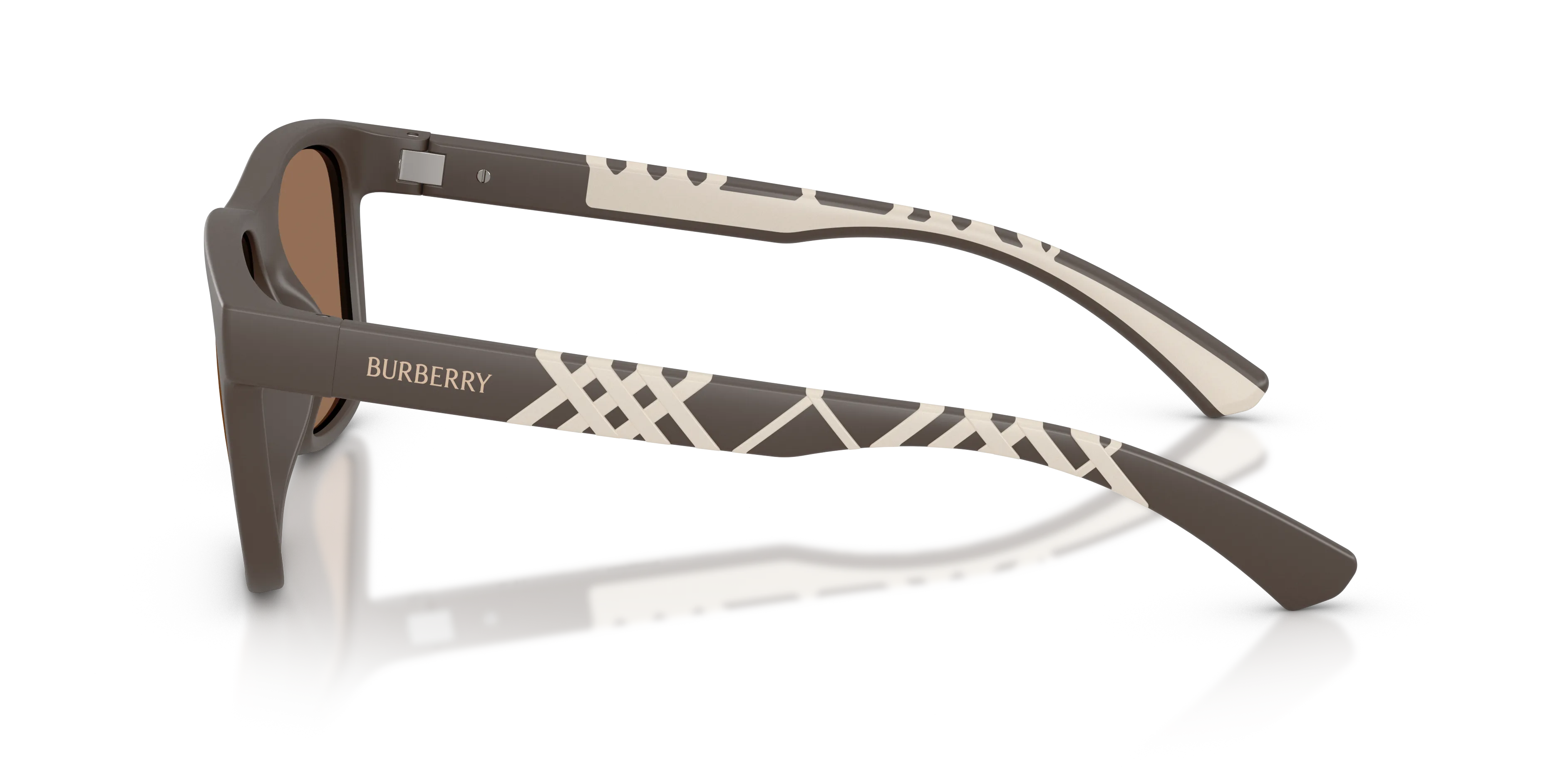 Burberry BE4499U 423473 Occhiali da sole Iniettato Marrone Marrone Squadrata Normale - immagine 4