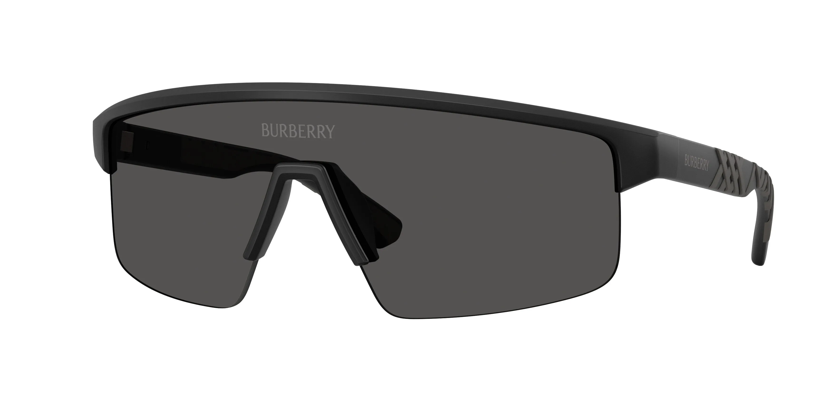Burberry BE4498 426087 Occhiali da sole Iniettato Nero Grigio Squadrata Normale - immagine 1