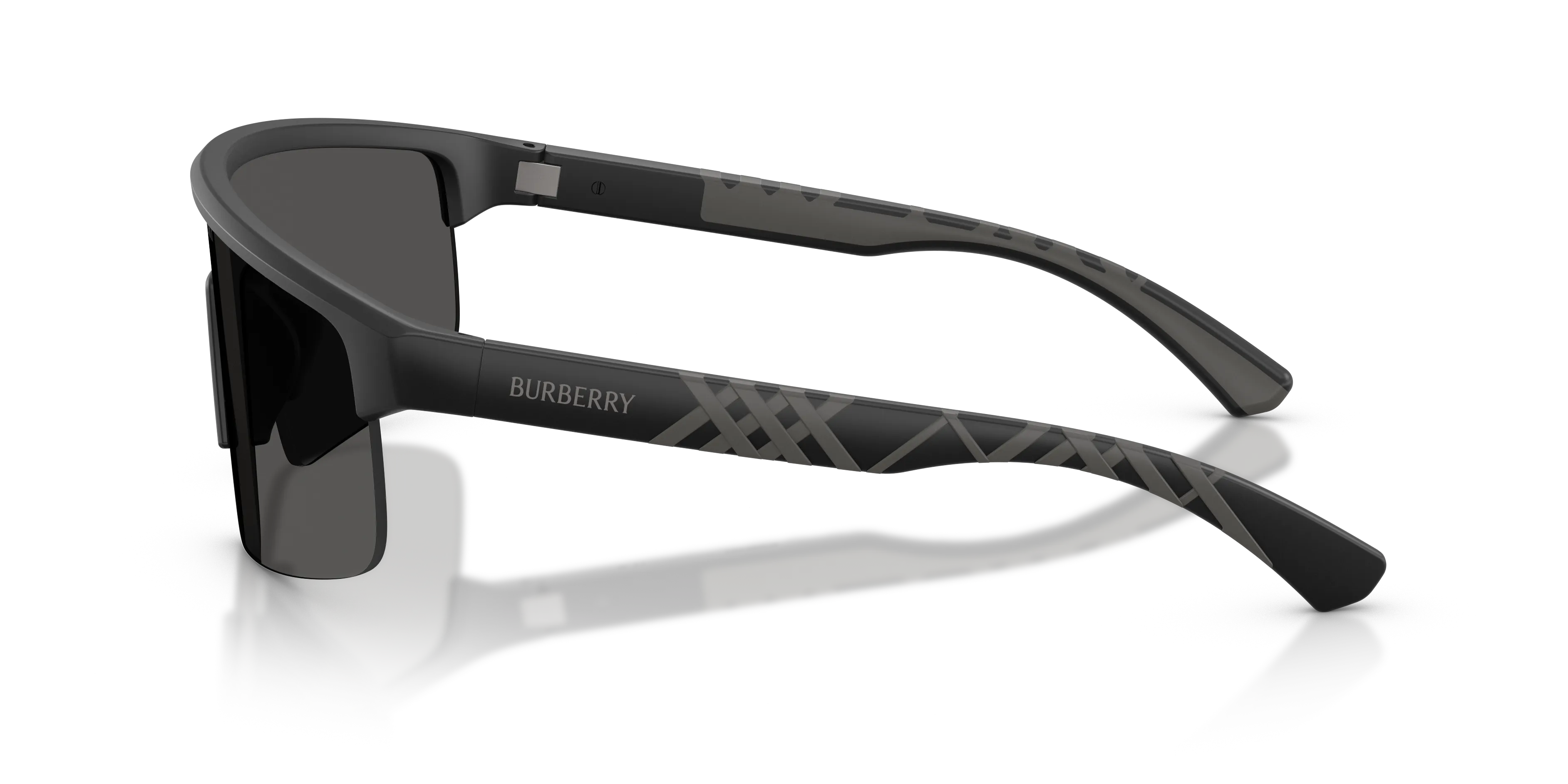 Burberry BE4498 426087 Occhiali da sole Iniettato Nero Grigio Squadrata Normale - immagine 4