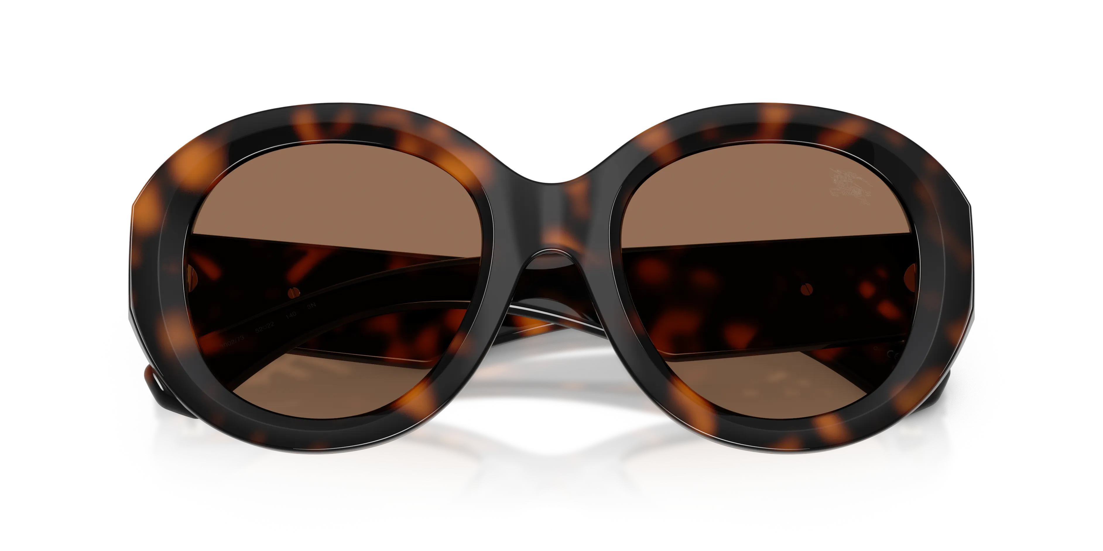 Burberry BE4497U 300273 Occhiali da sole Iniettato Tartaruga Marrone Rotonda Normale - immagine 2