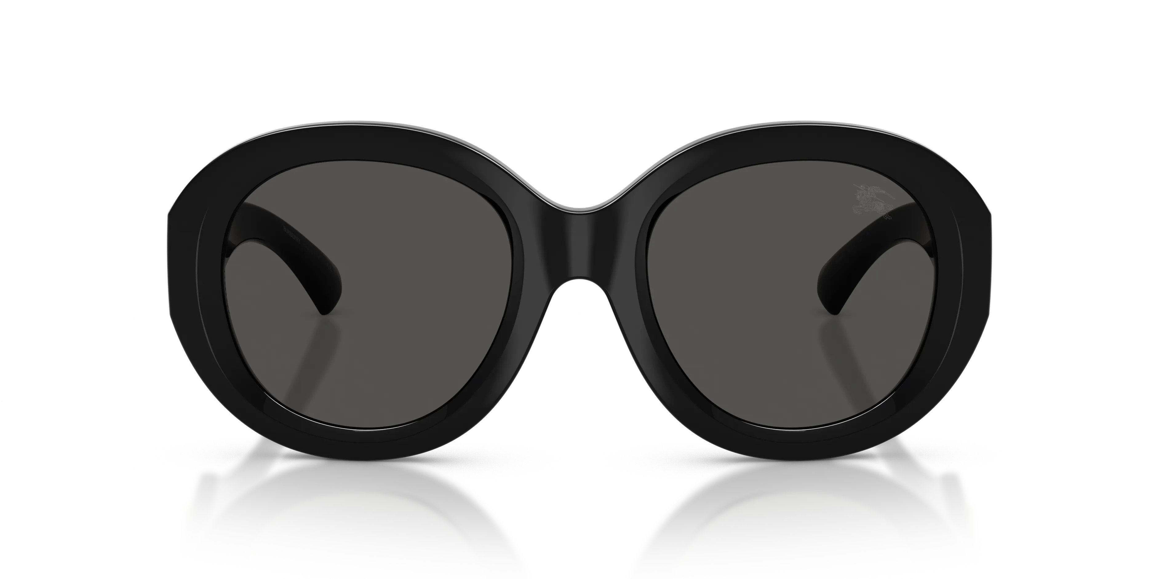 Burberry BE4497U 300187 Occhiali da sole Iniettato Nero Grigio Rotonda Normale - immagine 3