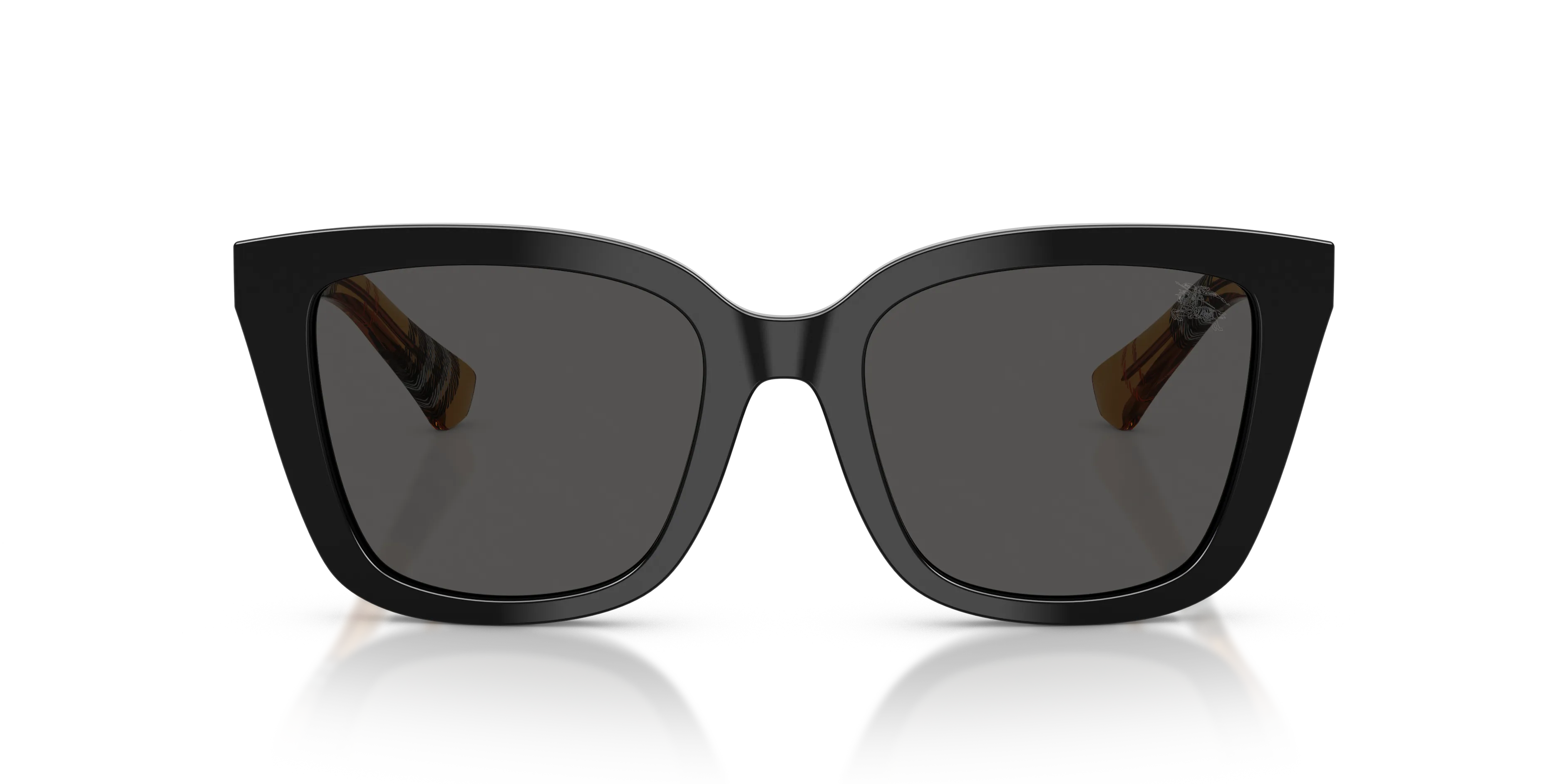 Burberry BE4487 416187 Occhiali da sole Acetato Nero Grigio Squadrata Normale - immagine 3
