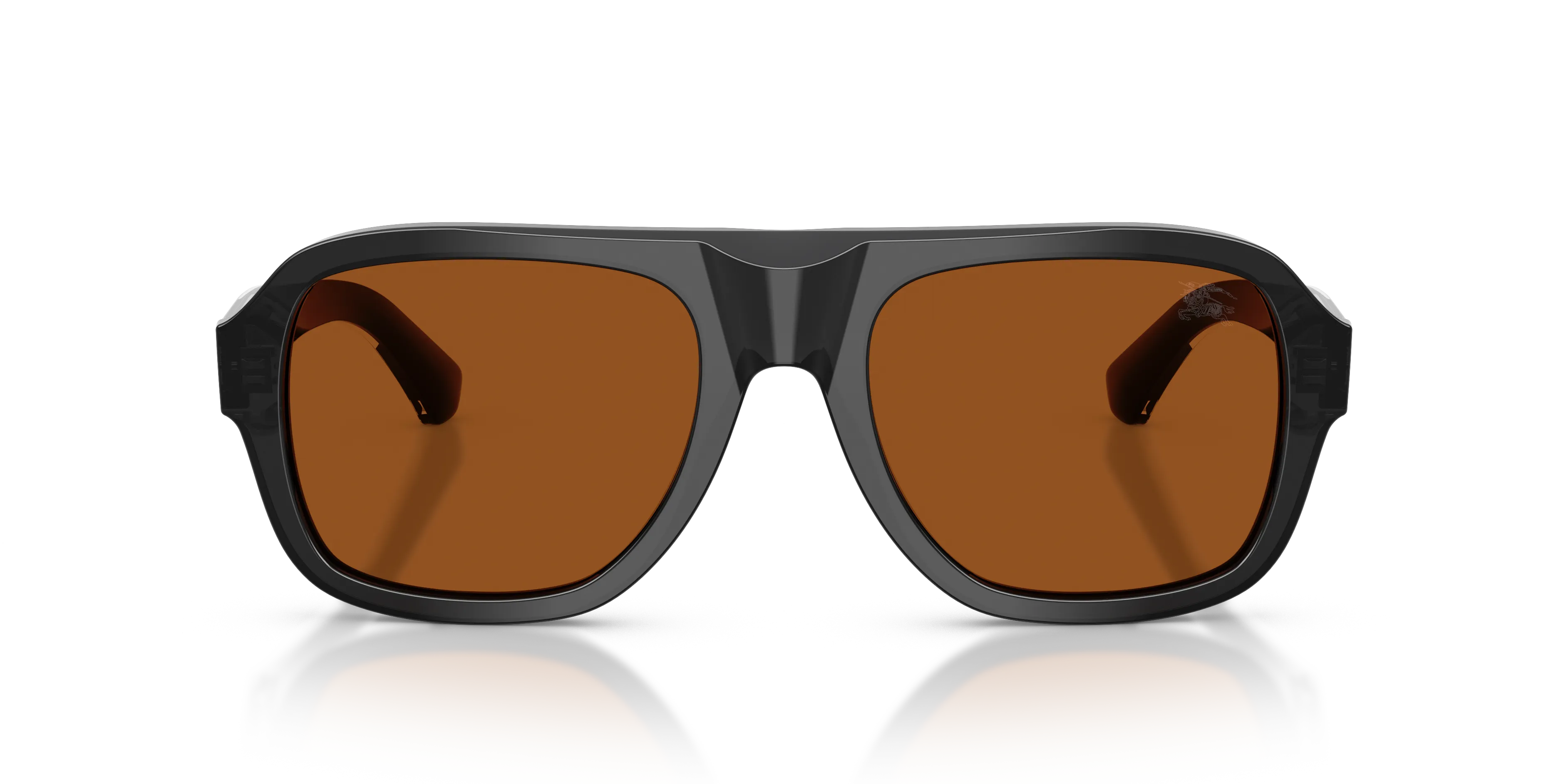 Burberry BE4478 421173 Occhiali da sole Acetato Grigio Marrone Pilot Normale - immagine 3