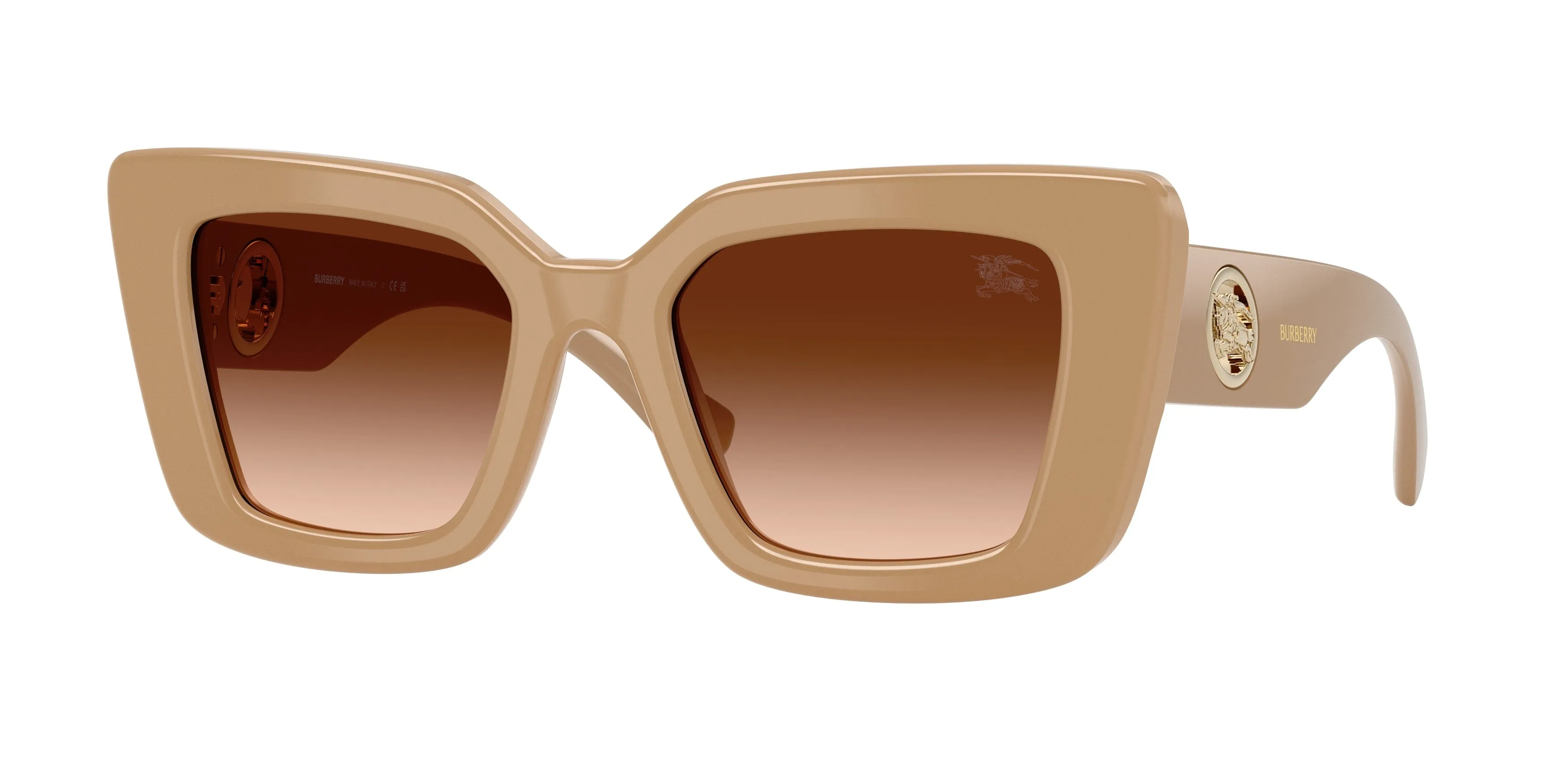 Burberry BE4476 399074 Occhiali da sole Acetato Beige Marrone Cat Eye Normale Sfumato - immagine 1