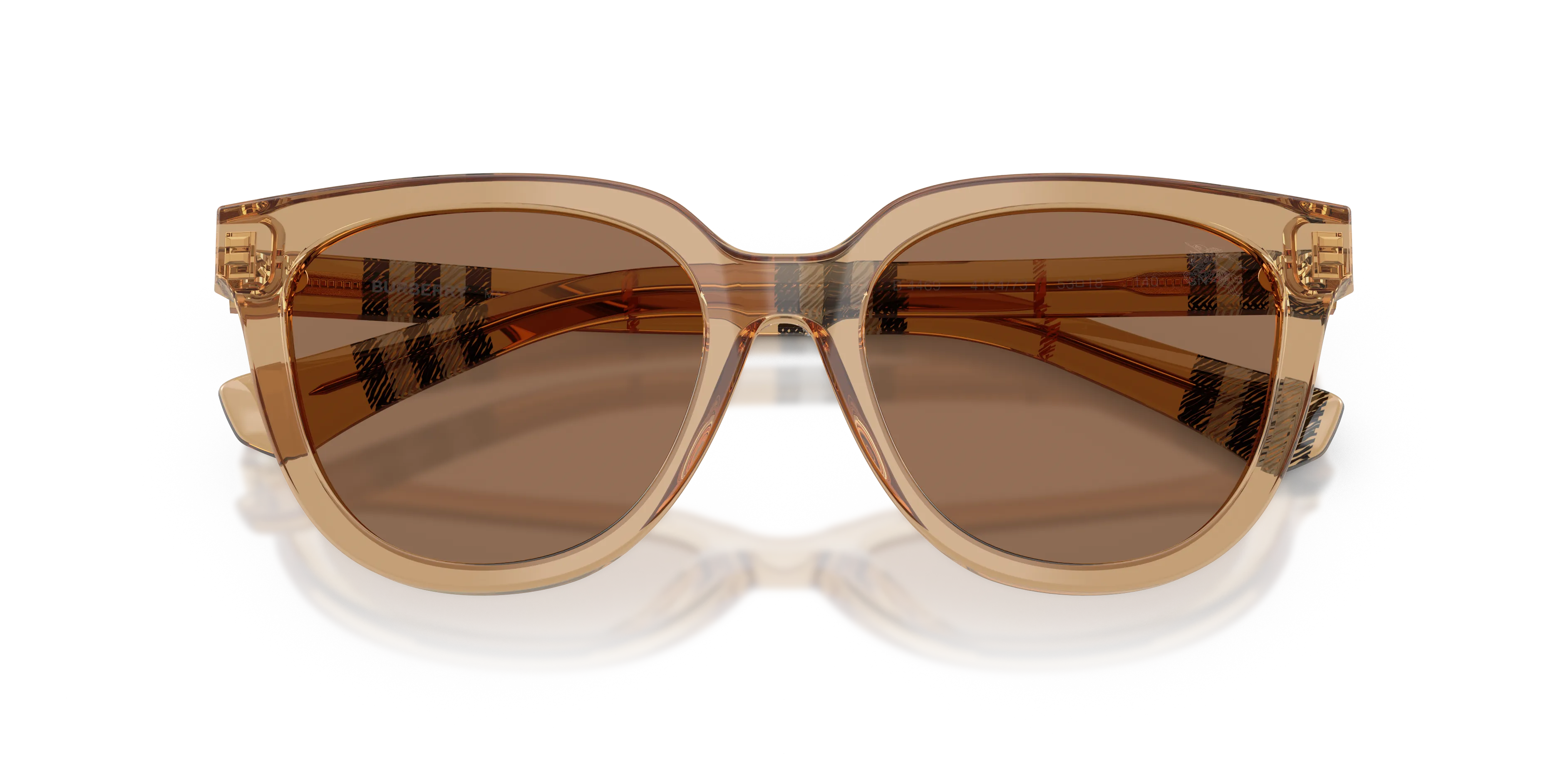 Burberry BE4469 416473 Occhiali da sole Acetato Beige Marrone Pantos Normale - immagine 2