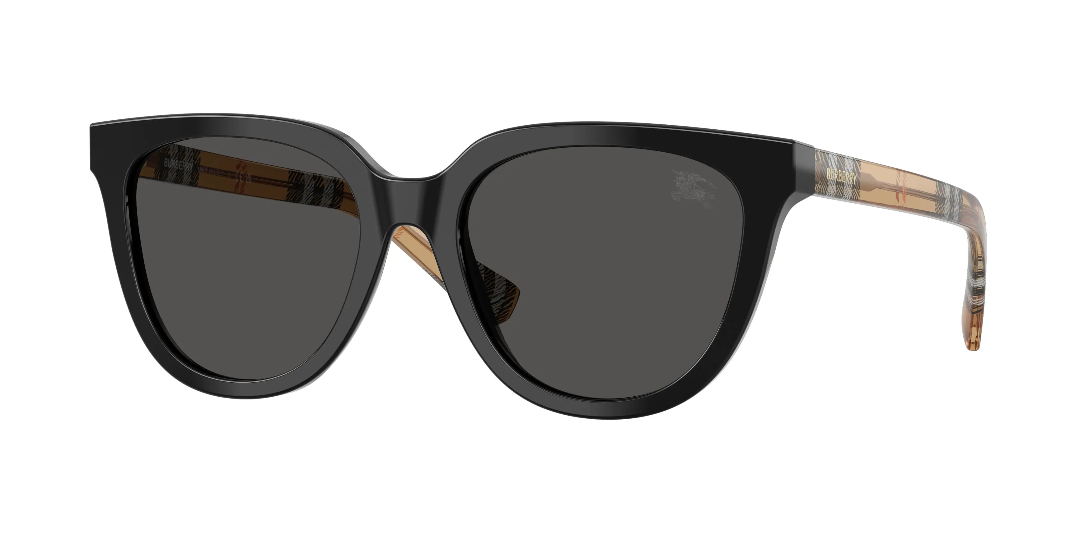 Burberry BE4469 416187 Occhiali da sole Acetato Nero Grigio Pantos Normale - immagine 1