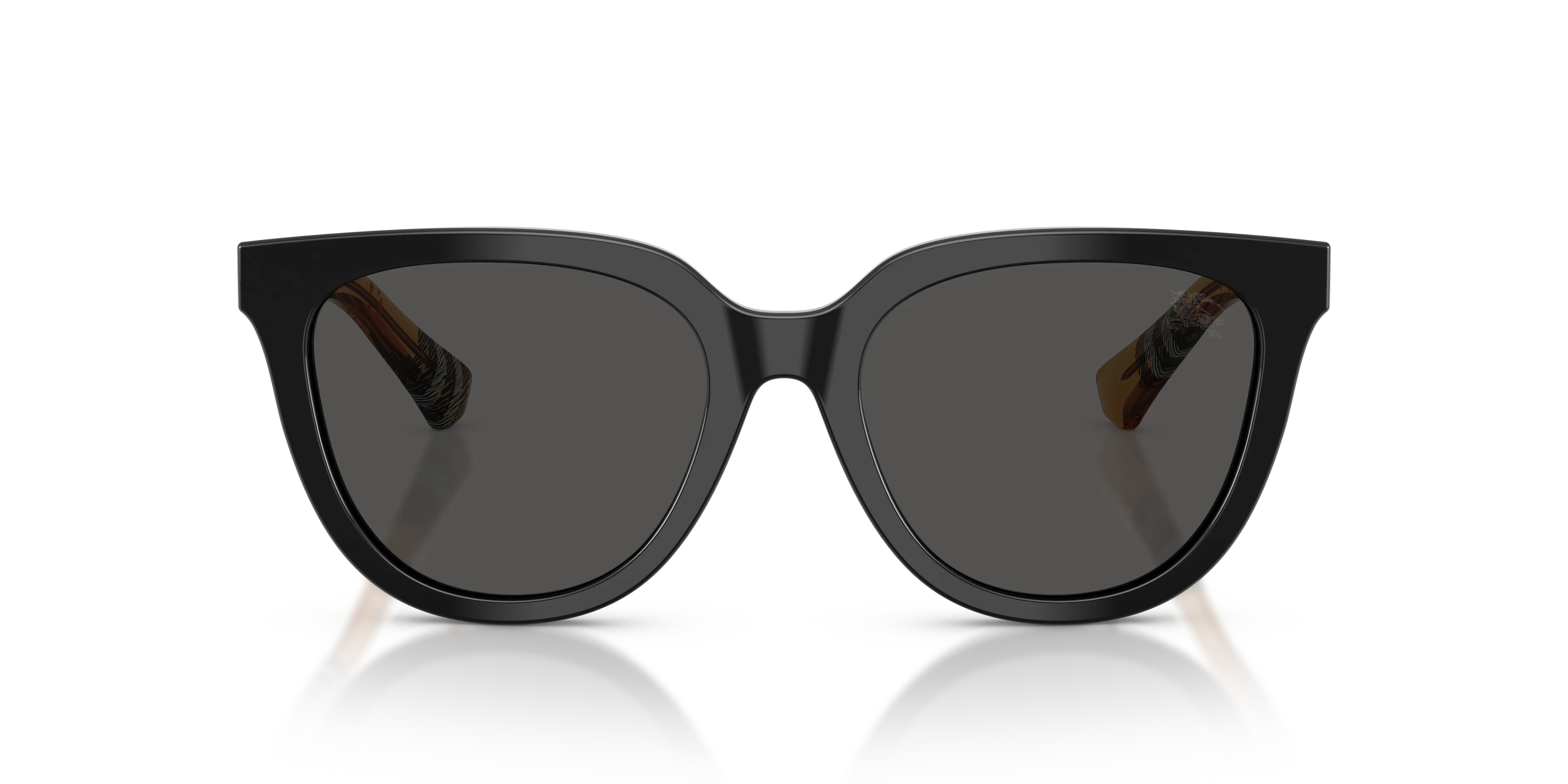 Burberry BE4469 416187 Occhiali da sole Acetato Nero Grigio Pantos Normale - immagine 3