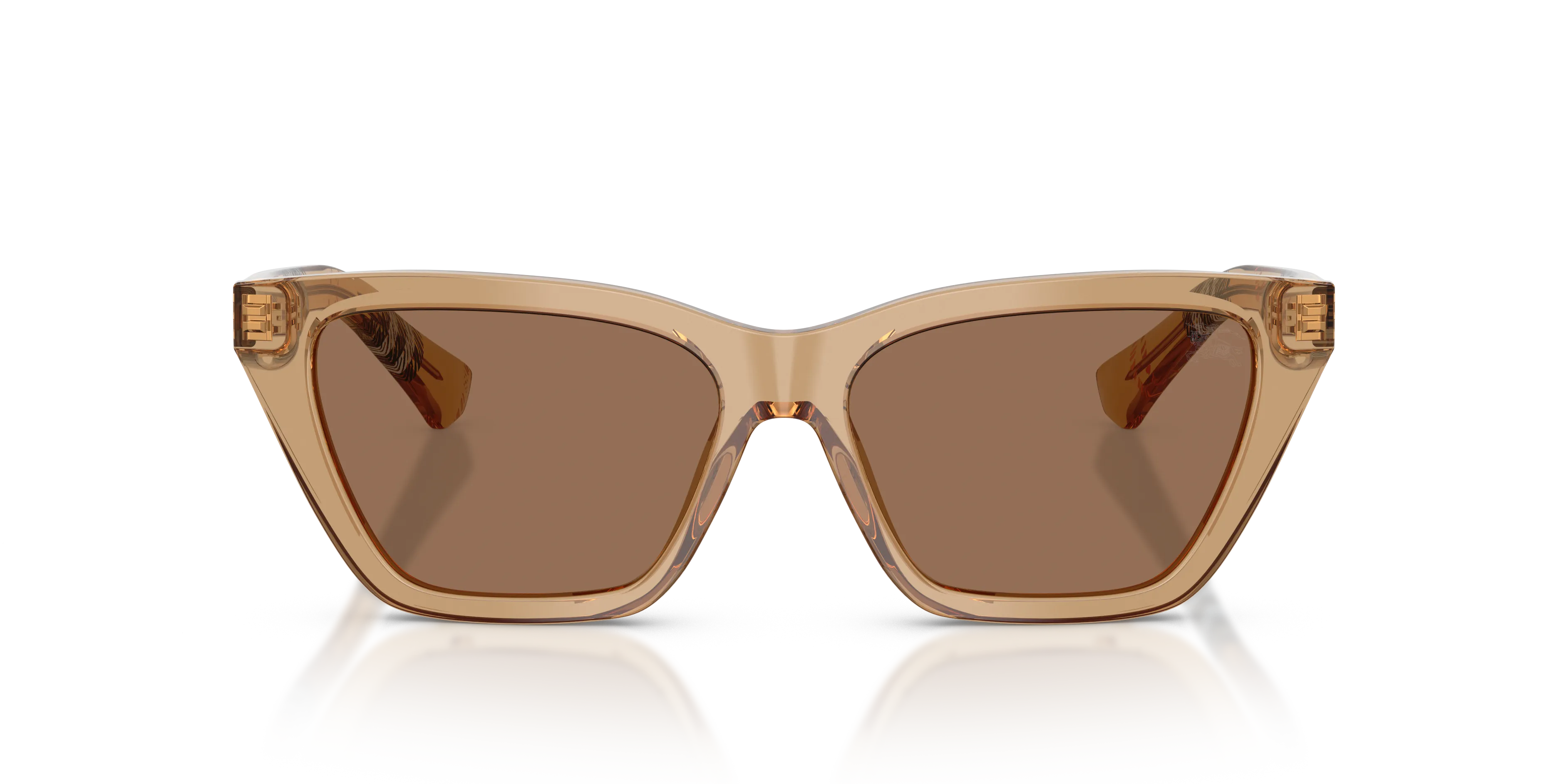Burberry BE4468 416473 Occhiali da sole Acetato Beige Marrone Cat Eye Normale - immagine 3