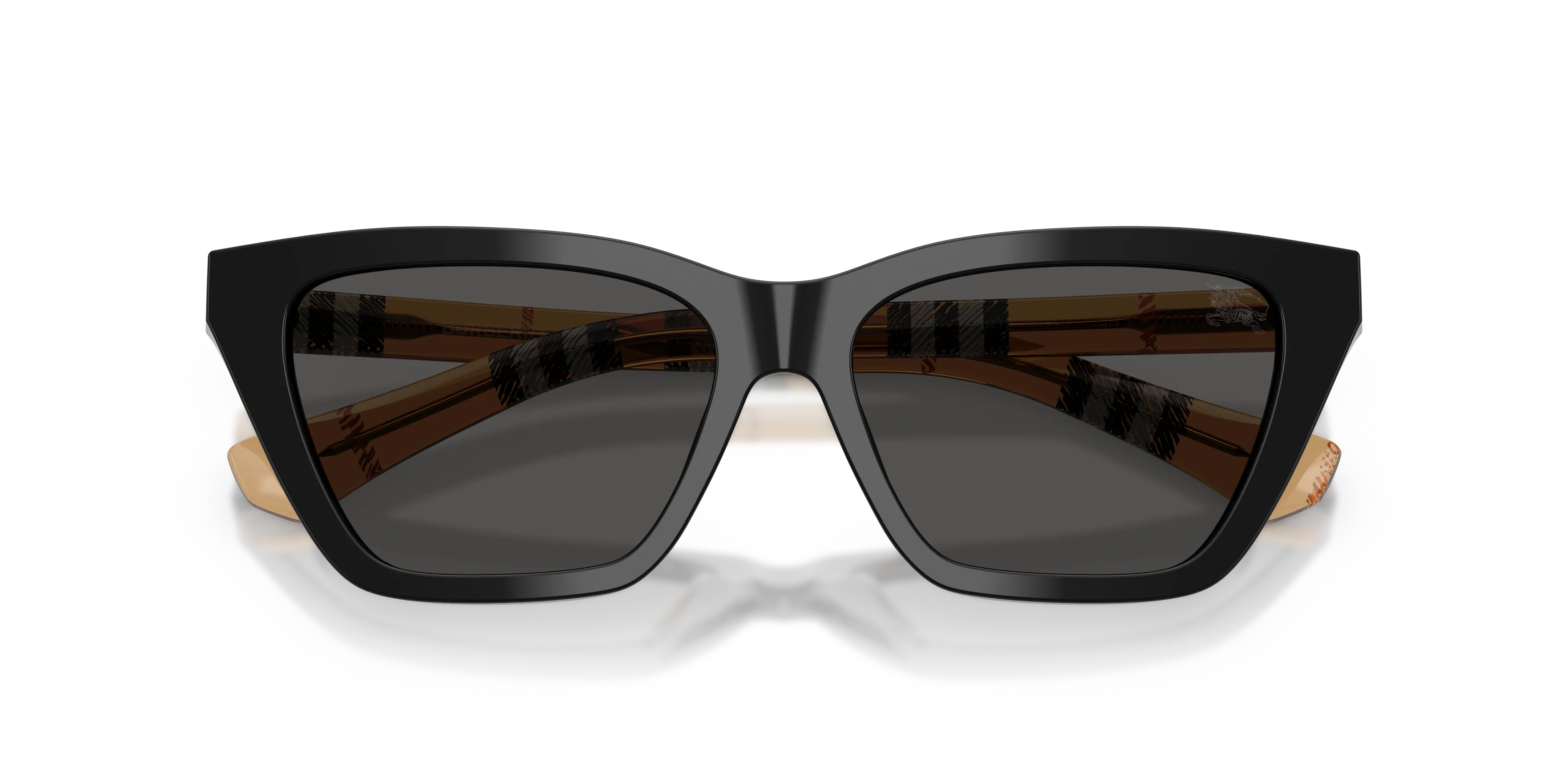 Burberry BE4468 416187 Occhiali da sole Acetato Nero Grigio Cat Eye Normale - immagine 2