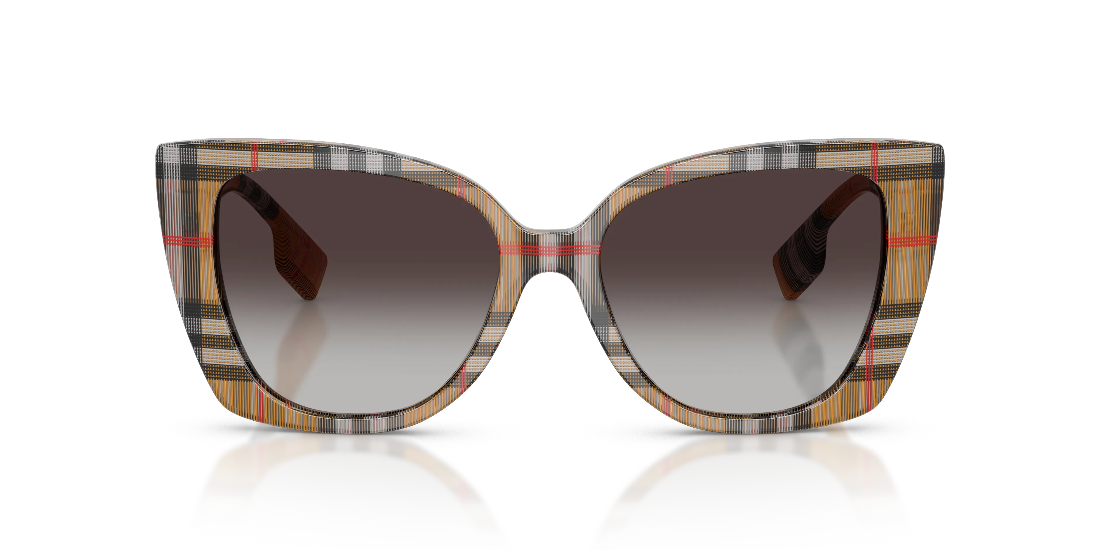 Burberry BE4393 MERYL 39448G Occhiali da sole Acetato Marrone Grigio Cat Eye Normale Sfumato - immagine 3