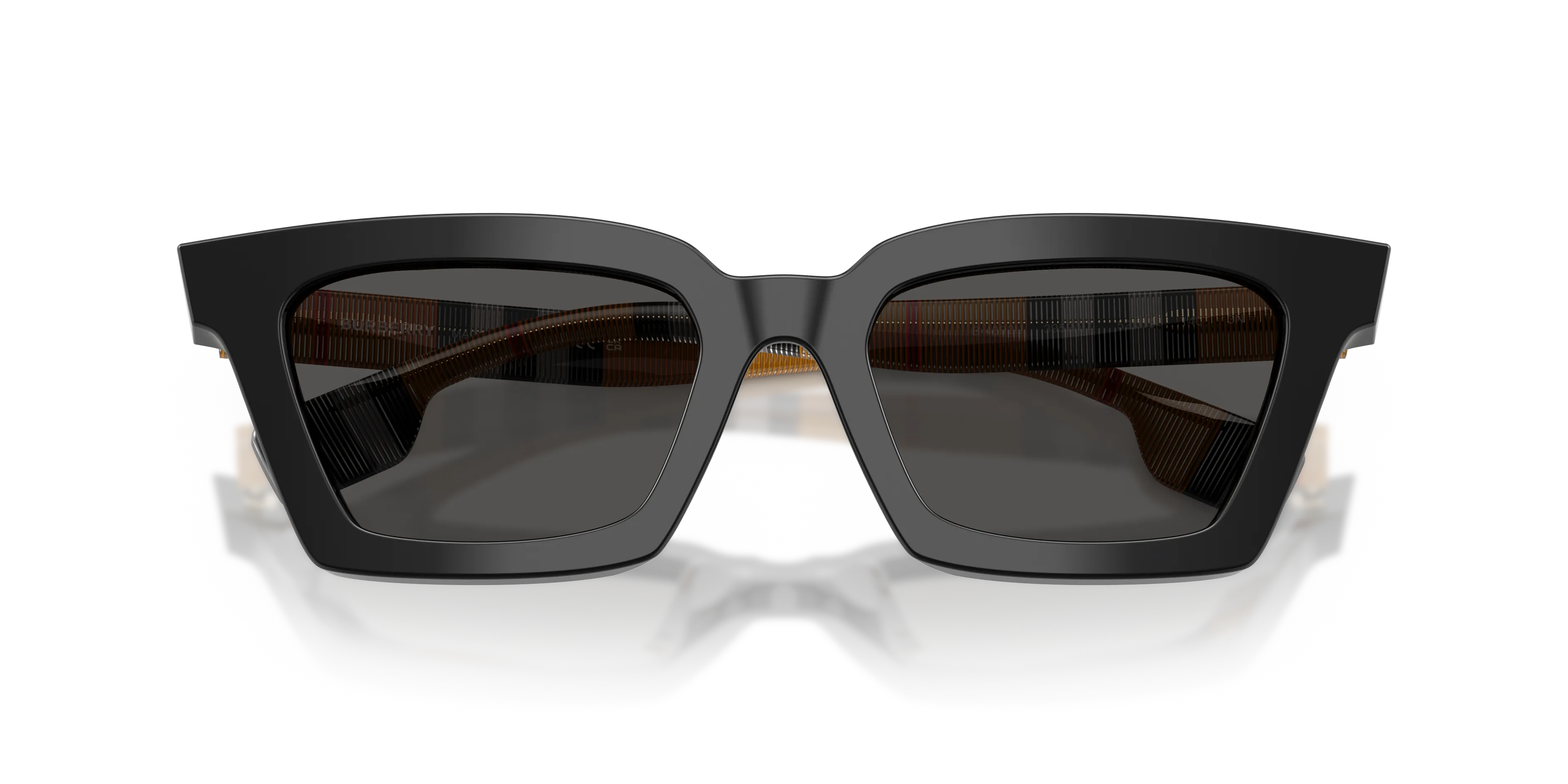 Burberry BE4392U BRIAR 395287 Occhiali da sole Acetato Nero Grigio Squadrata Normale - immagine 2
