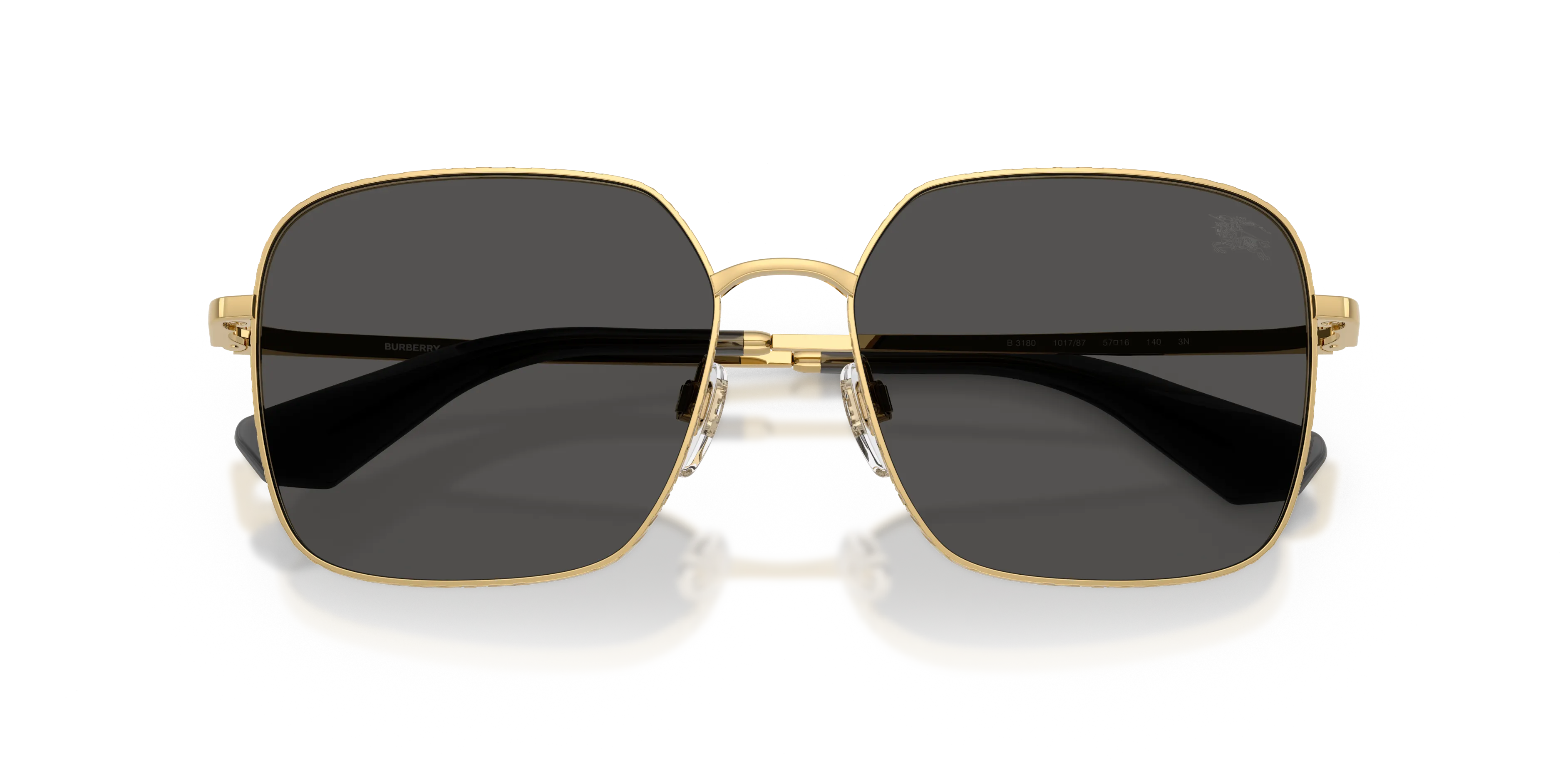 Burberry BE3180 101787 Occhiali da sole Metallo Oro Grigio Squadrata Normale - immagine 2