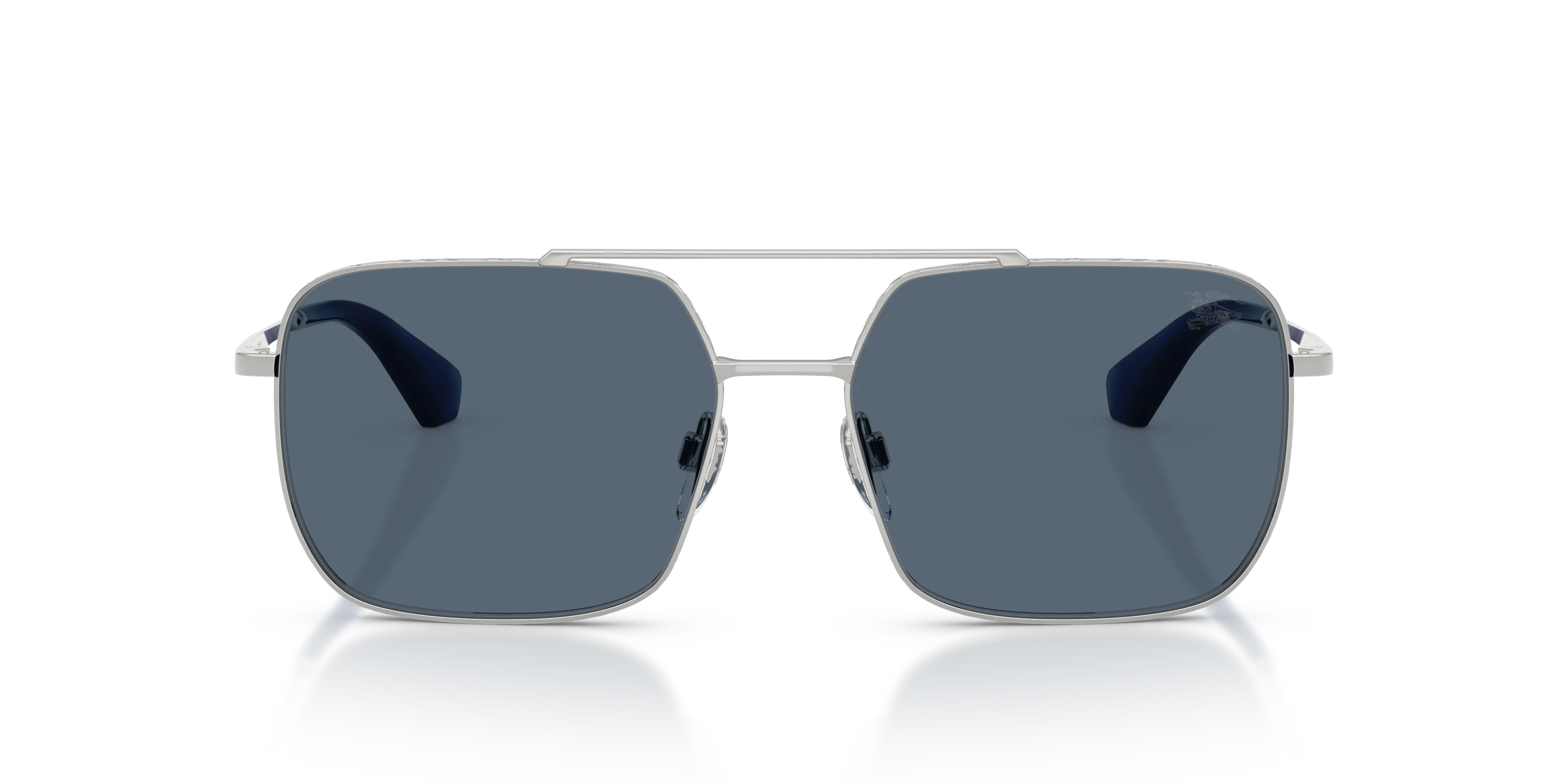 Burberry BE3179 10052V Occhiali da sole Acciaio Argento Blu Pilot Polarizzata - immagine 3