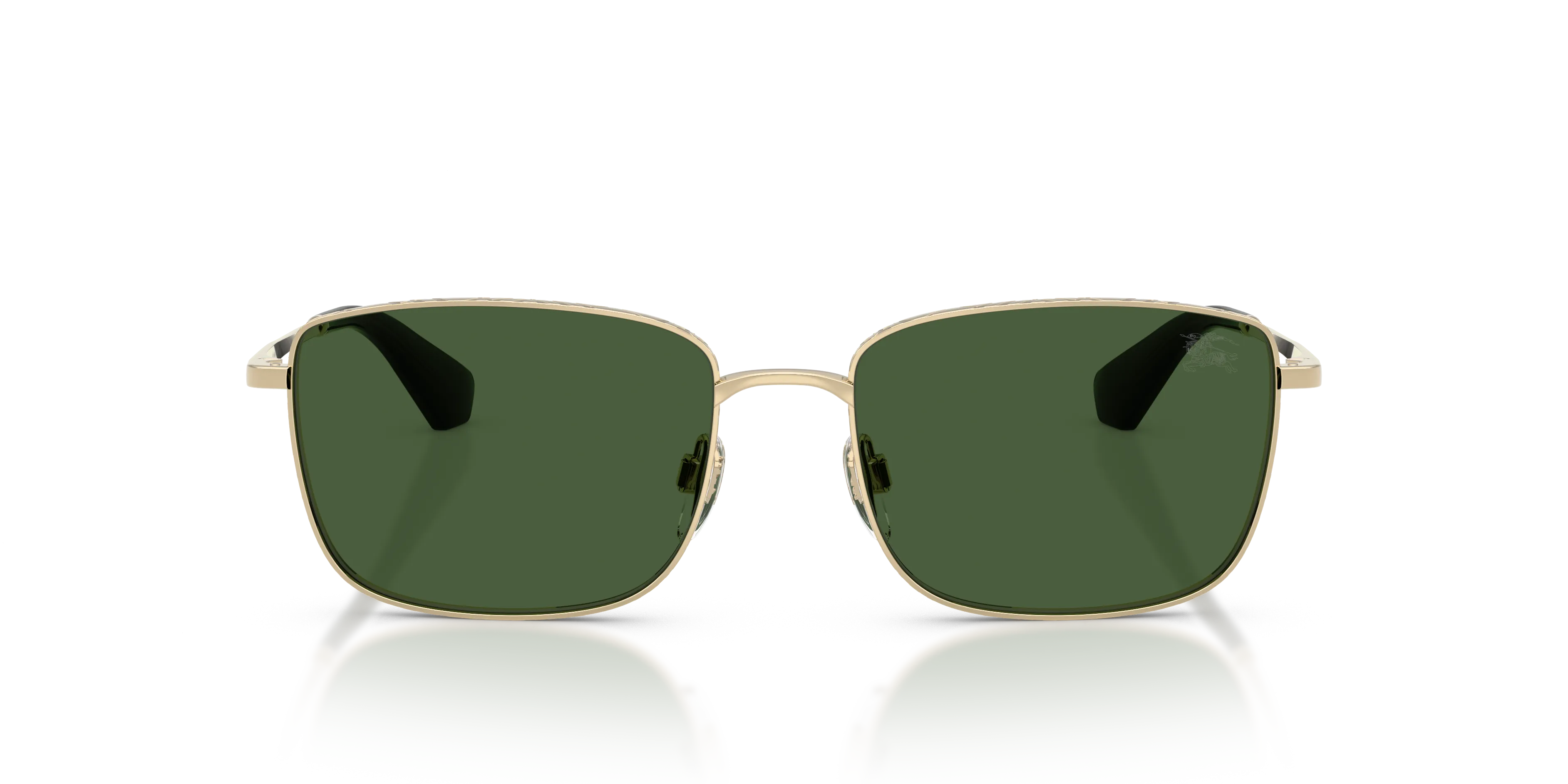 Burberry BE3178 110971 Occhiali da sole Metallo Oro Verde Squadrata Normale - immagine 3