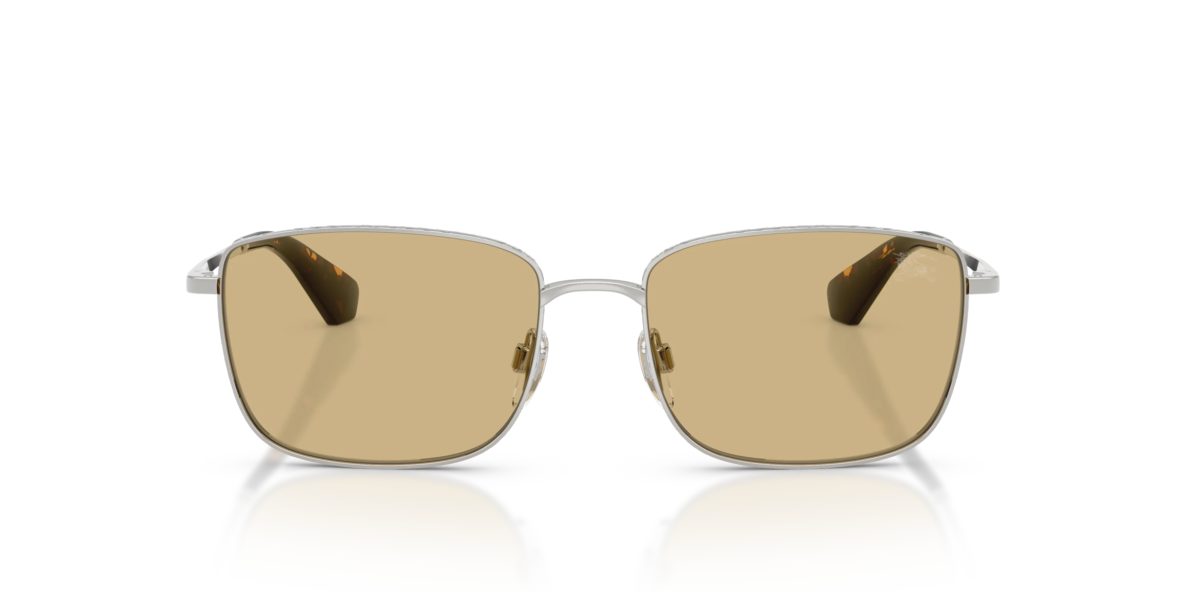 Burberry BE3178 100585 Occhiali da sole Metallo Argento Giallo Squadrata Normale - immagine 3