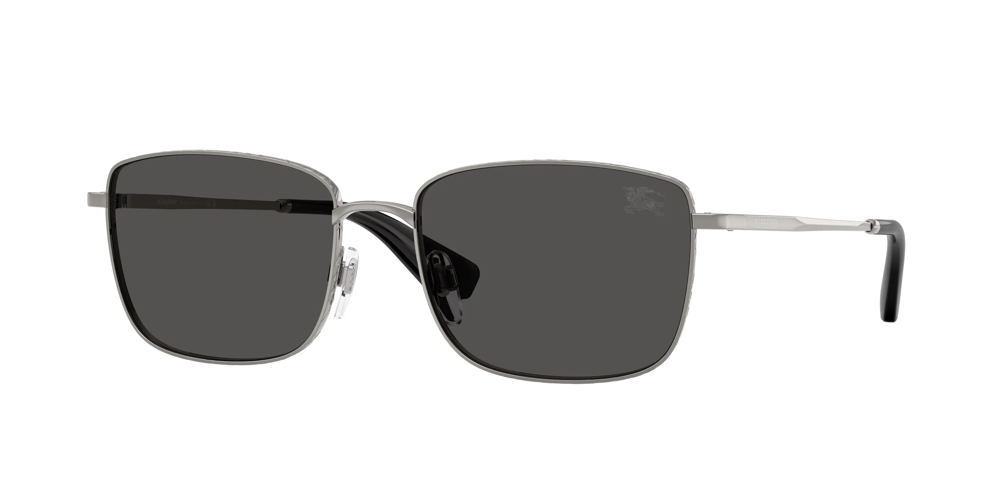 Burberry BE3178 100387 Occhiali da sole Metallo Grigio Grigio Squadrata Normale - immagine 1