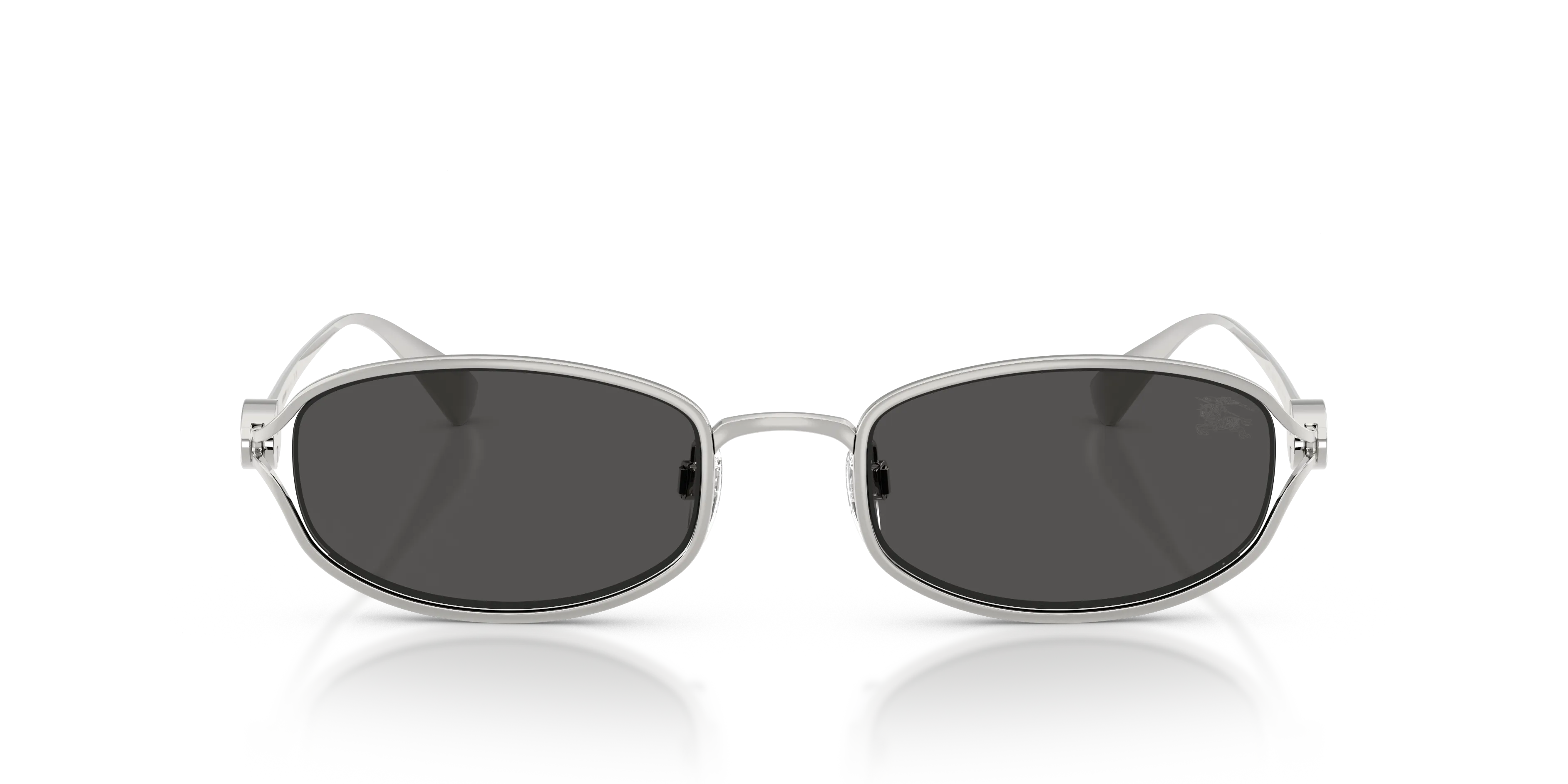 Burberry BE3177 100587 Occhiali da sole Metallo Argento Grigio Rotonda Normale - immagine 3