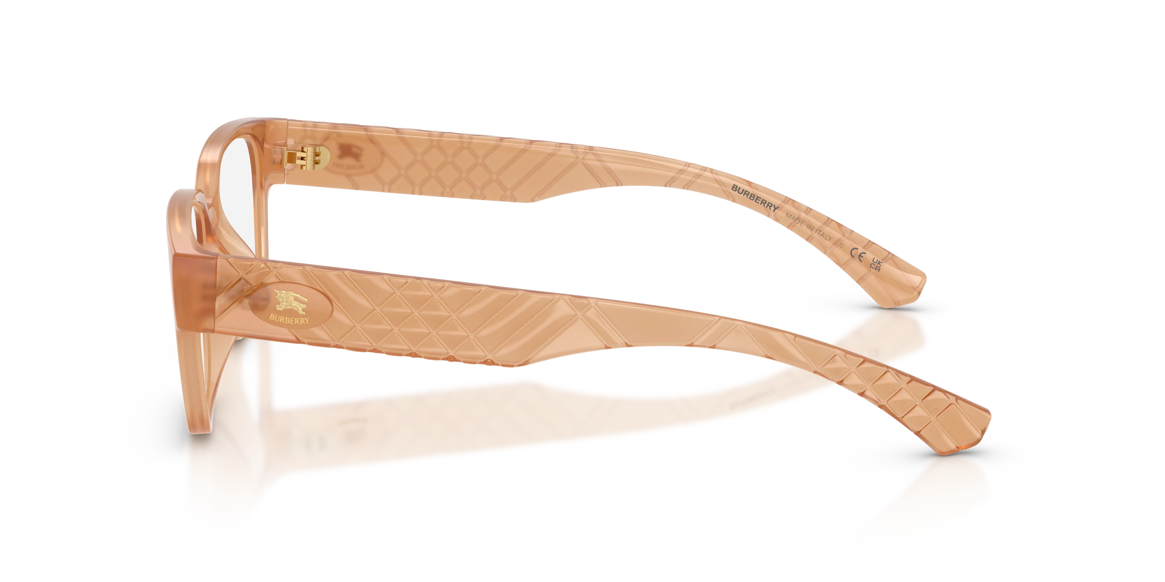 Burberry BE2475D 4266 Montature da vista Iniettato Beige Trasparente Squadrata Normale - immagine 4
