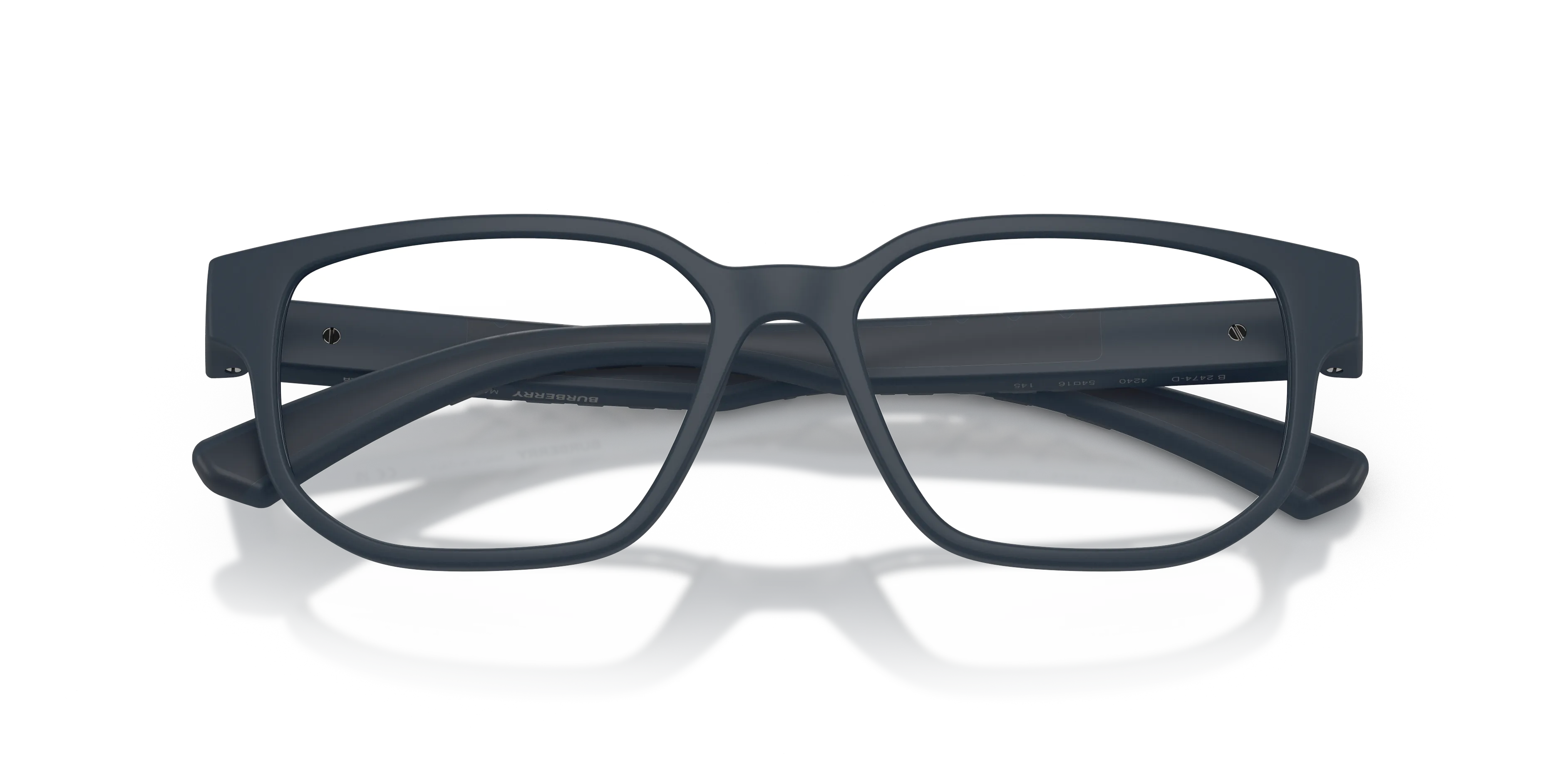 Burberry BE2474D 4240 Montature da vista Iniettato Blu Trasparente Squadrata Normale - immagine 2